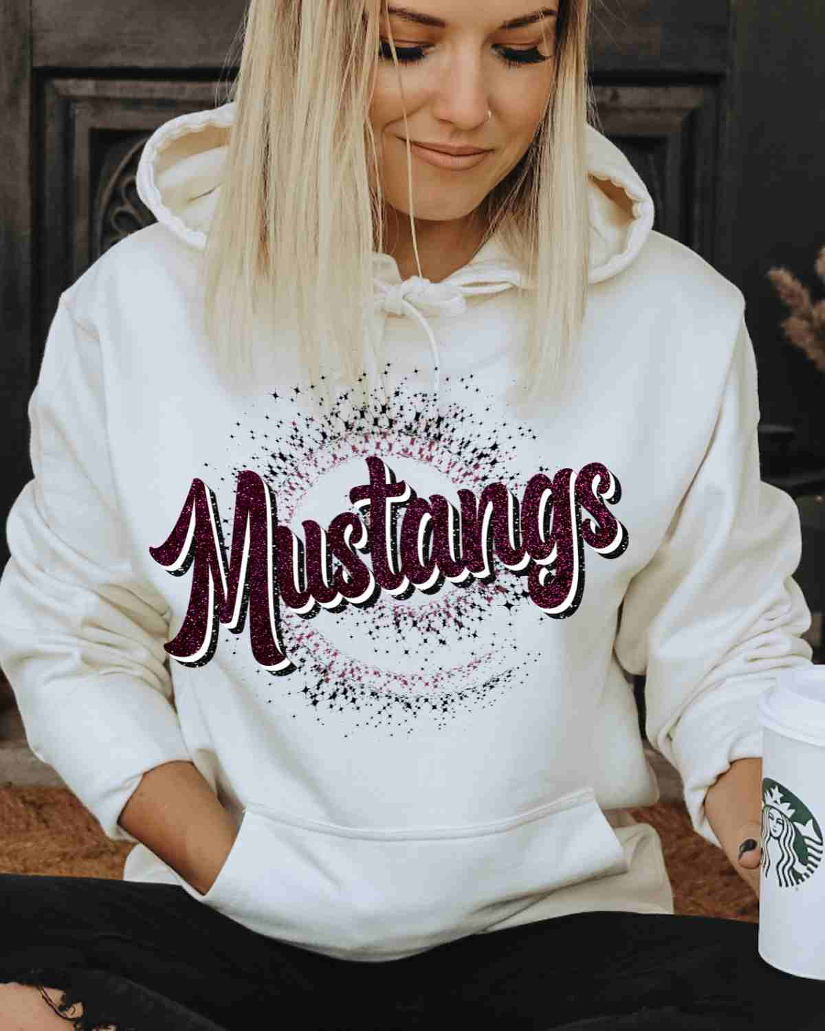 Mustangs Swirl DTF Transfer