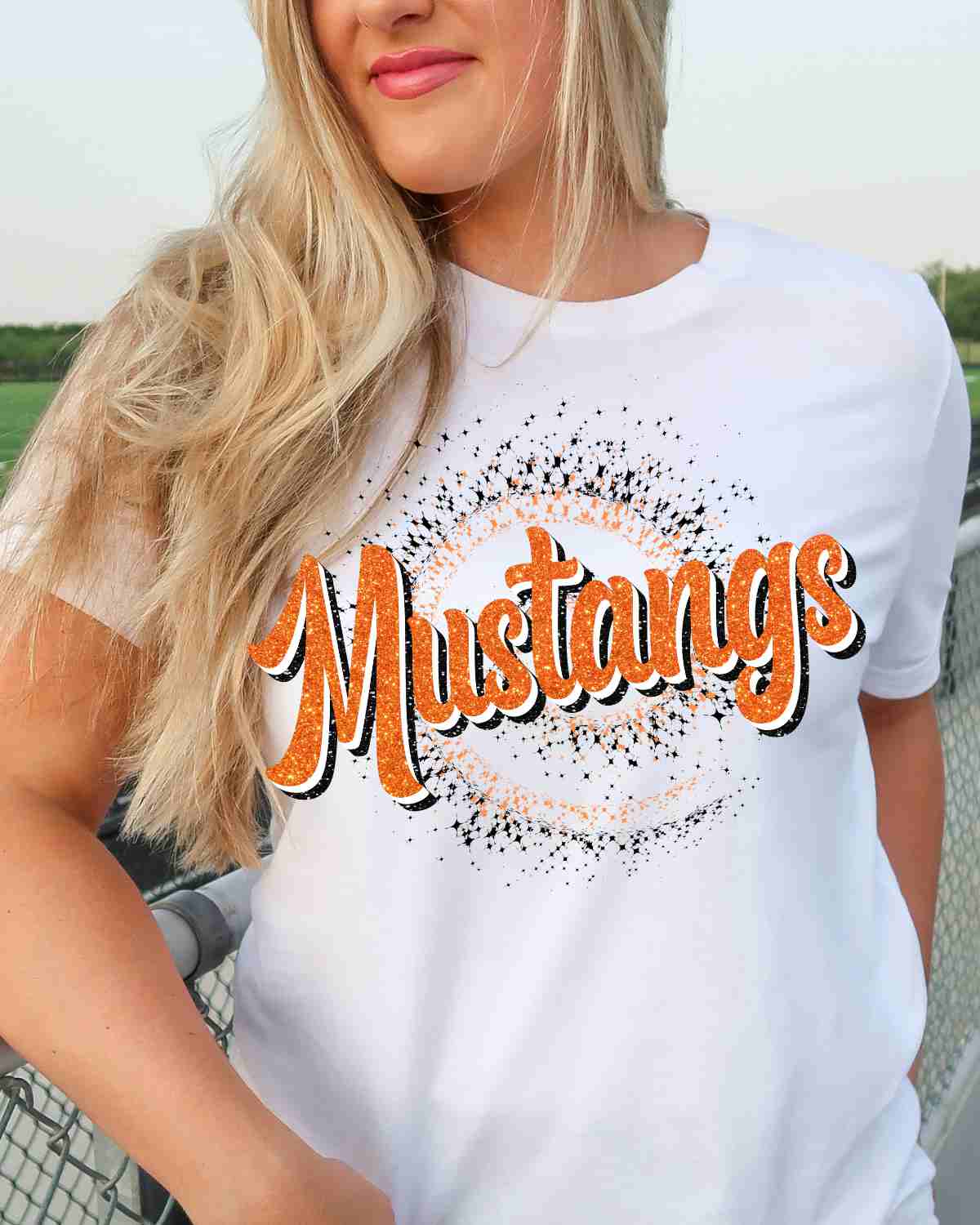 Mustangs Swirl DTF Transfer