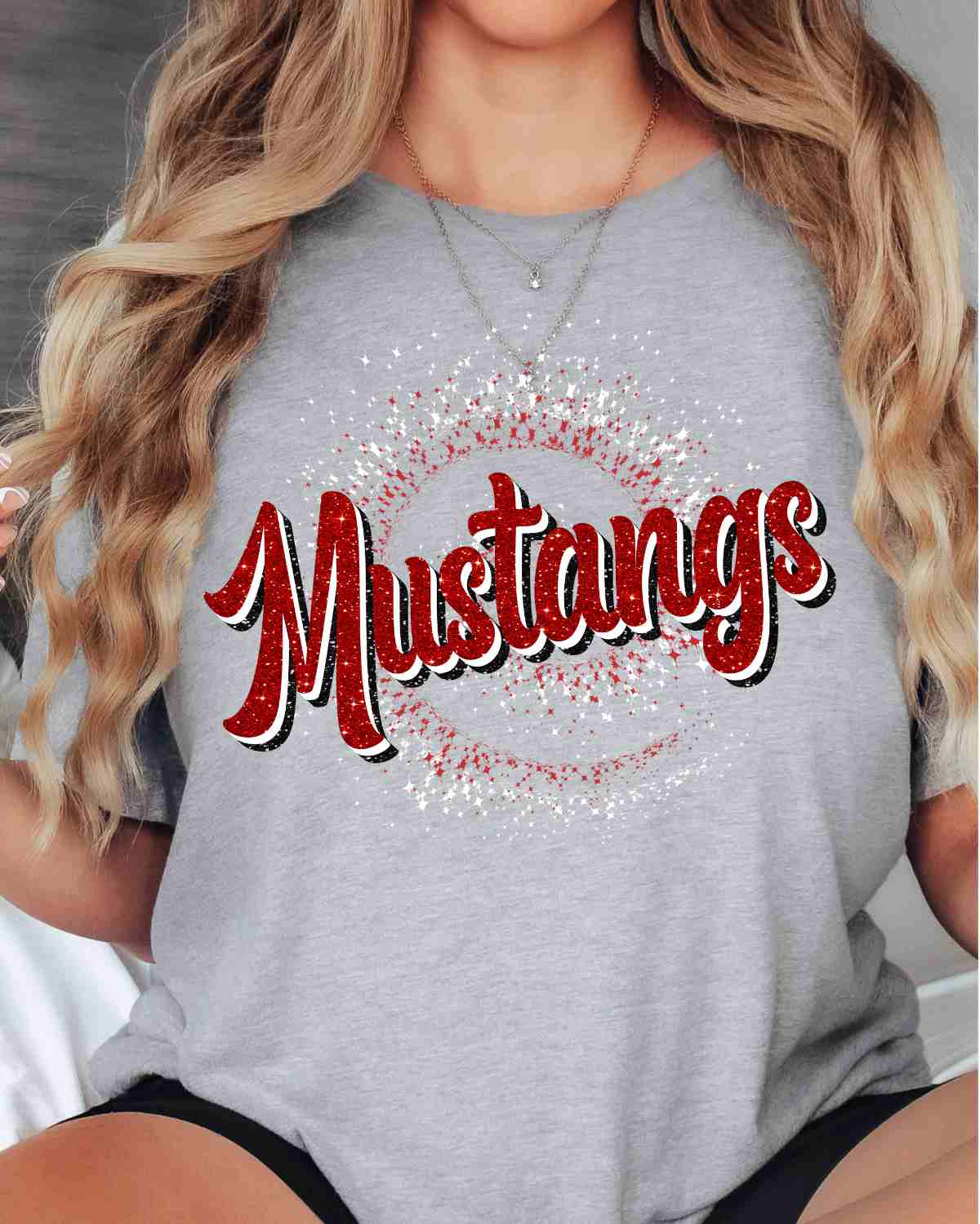 Mustangs Swirl DTF Transfer