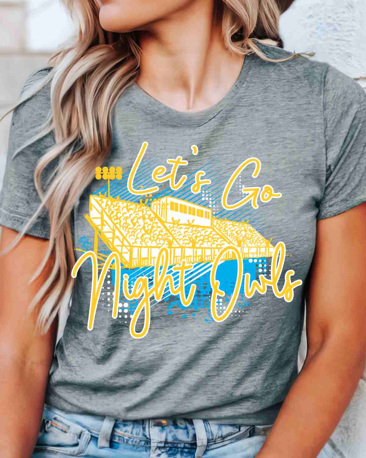 Let's Go Night Owls Stadium DTF Transfer