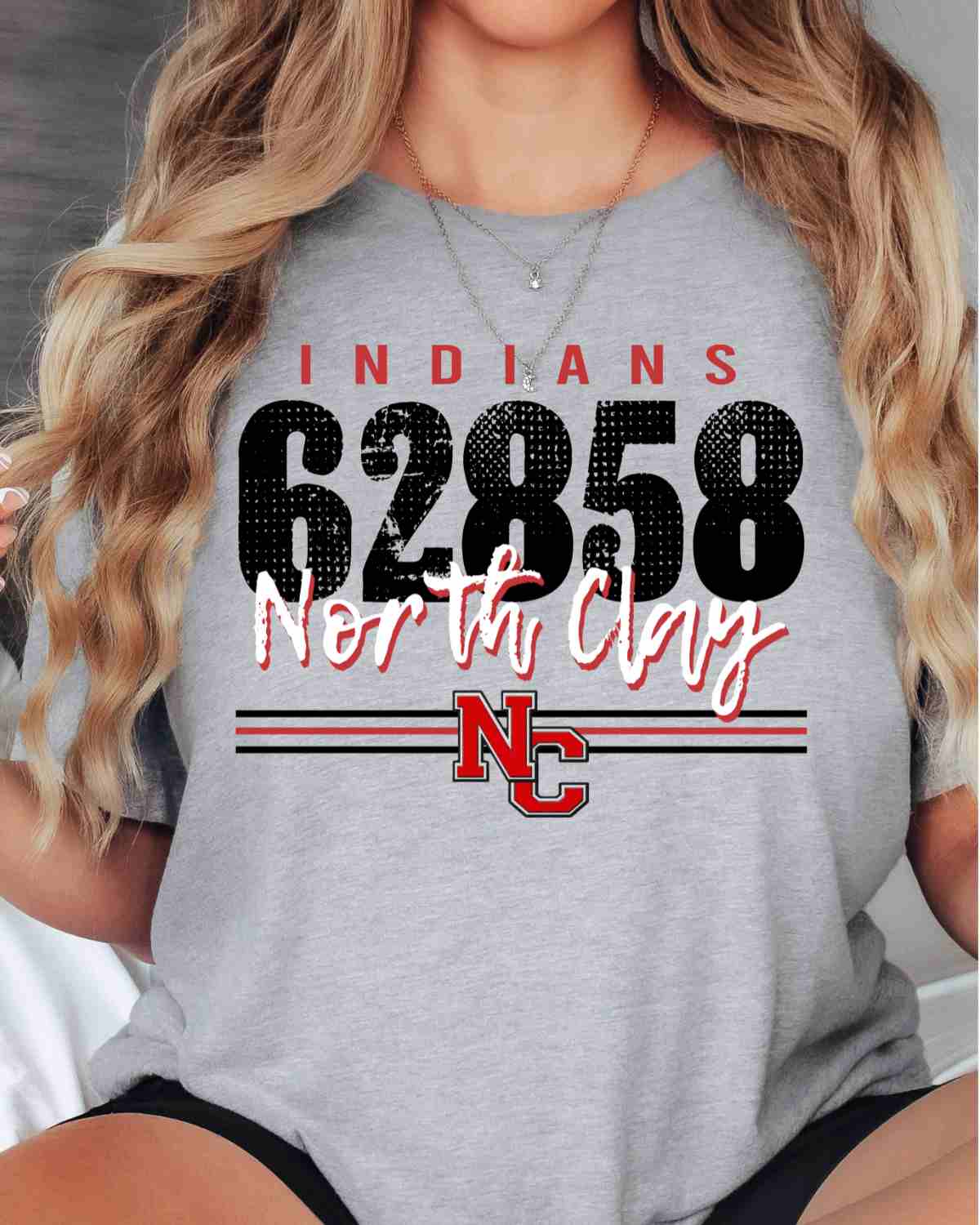 North Clay Indians 62858 DTF Transfer