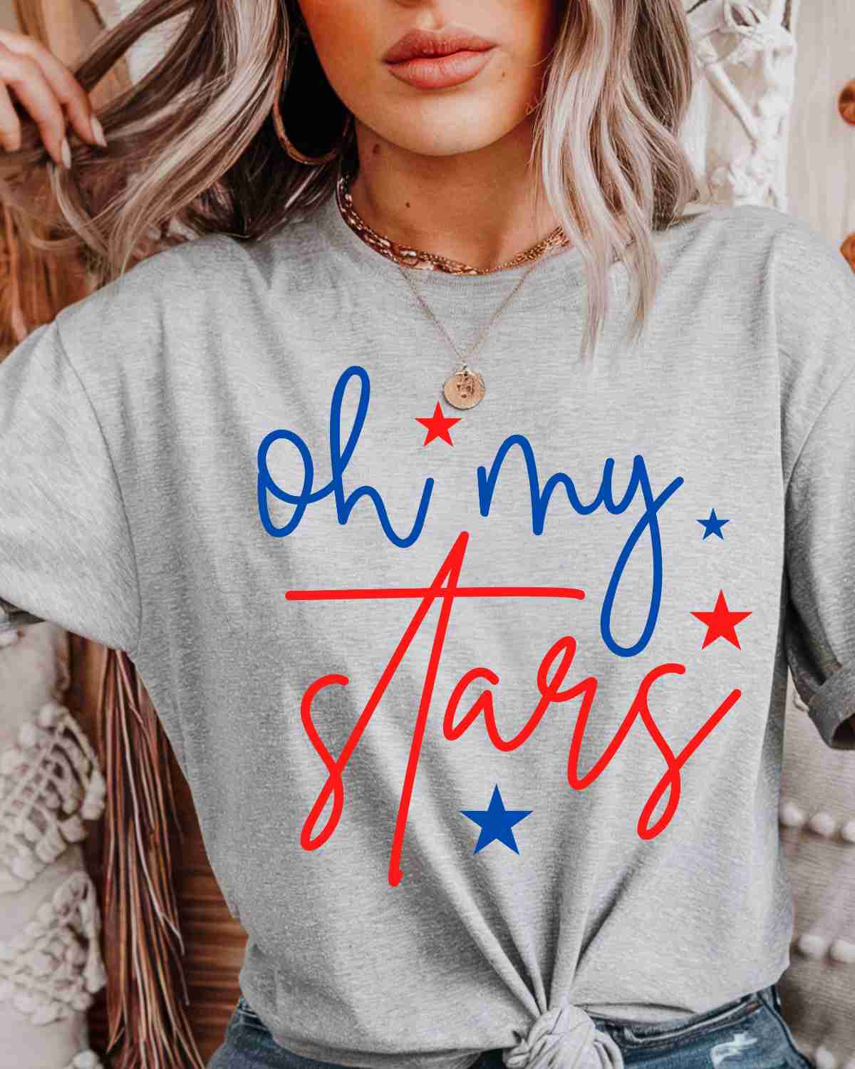 Oh My Stars Words DTF Transfer