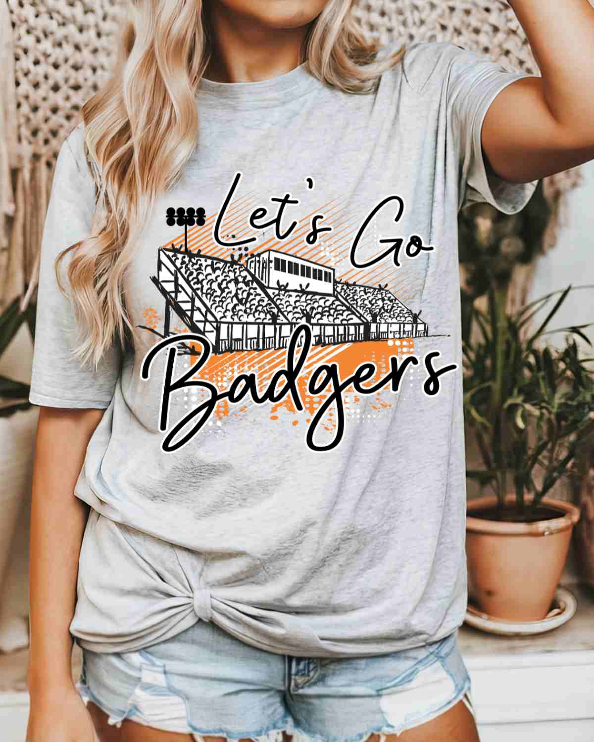 Let's Go Badgers Stadium DTF Transfer