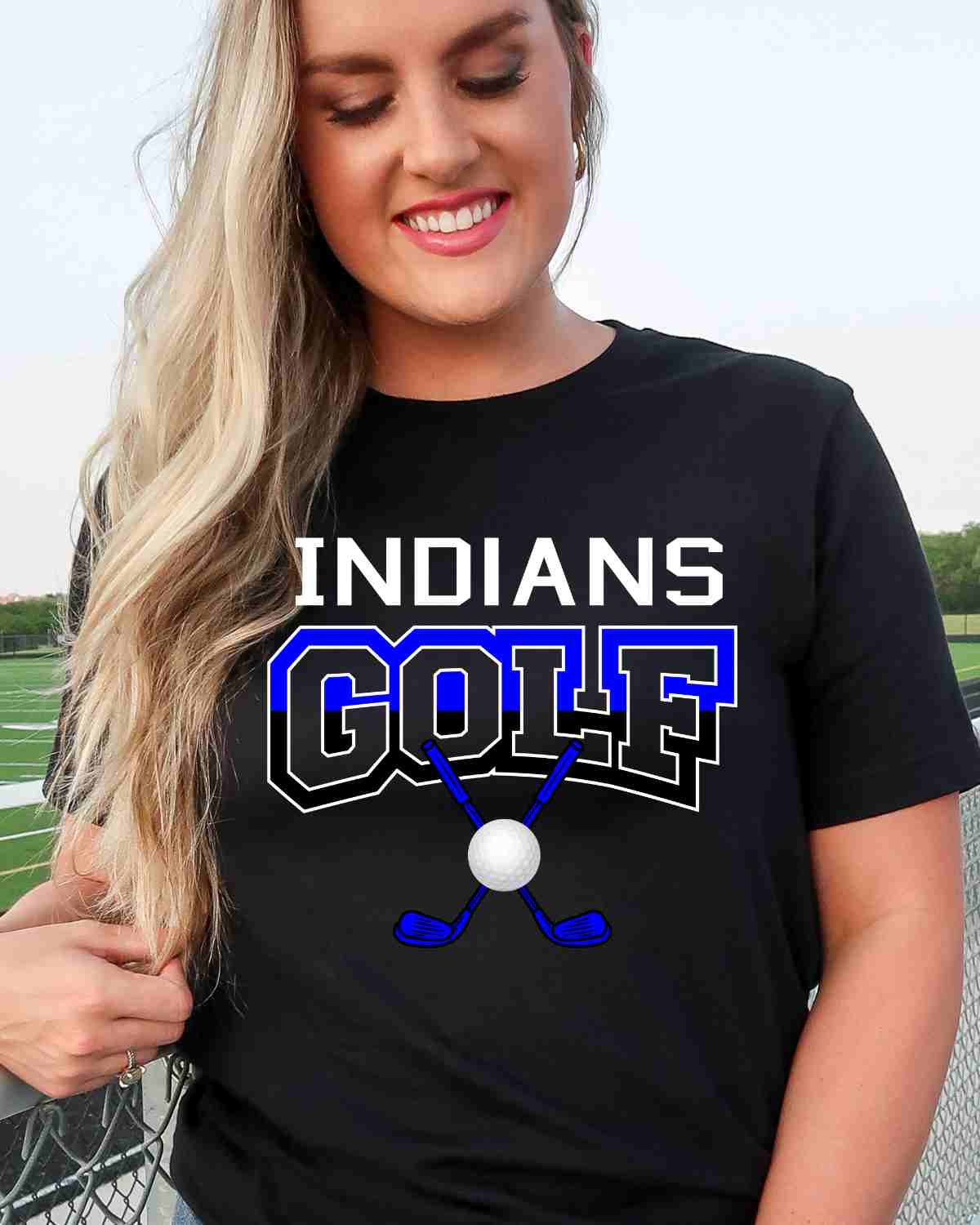 Indians Golf Crossed Clubs DTF Transfer