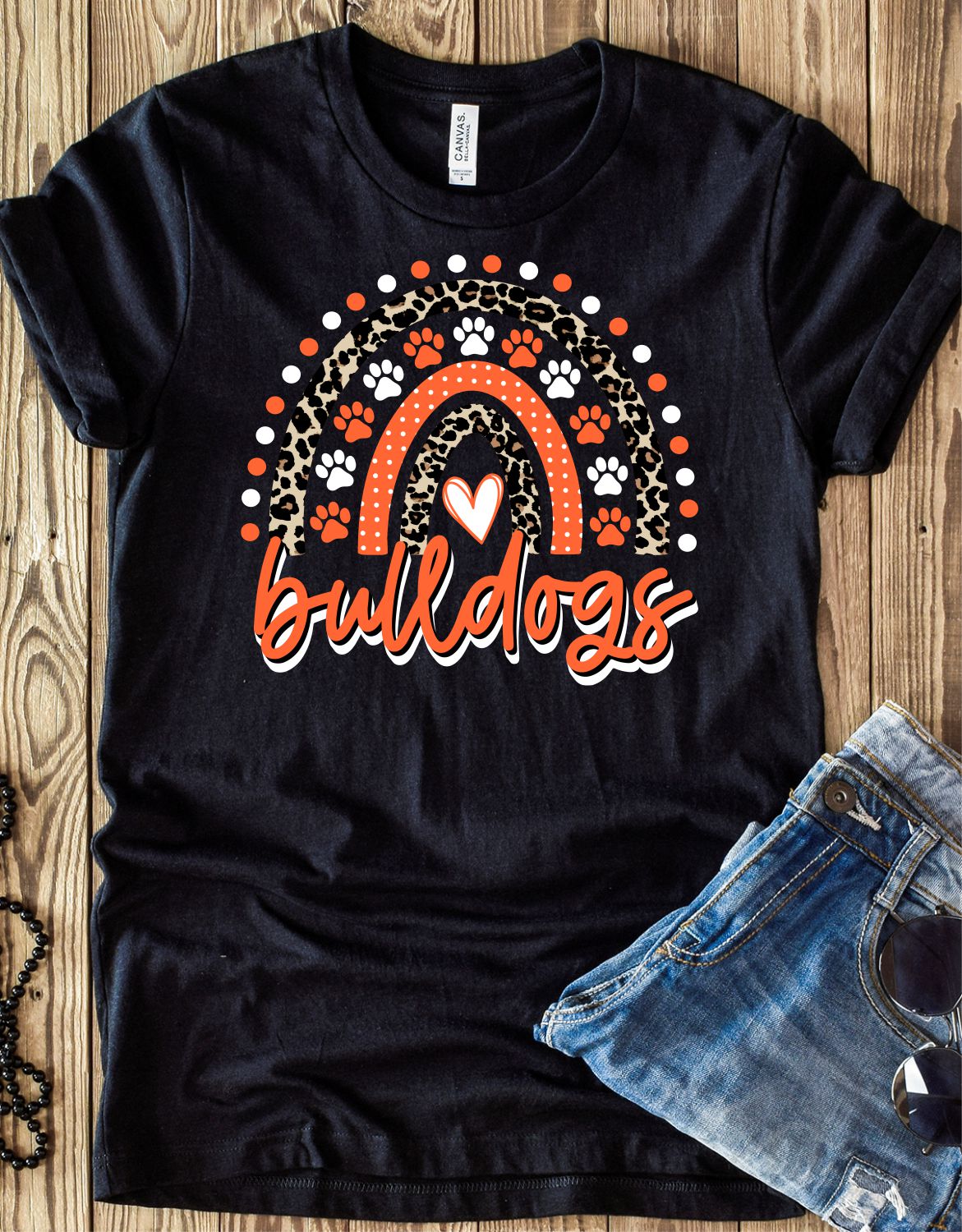 Bulldogs Rainbow DTF Transfer