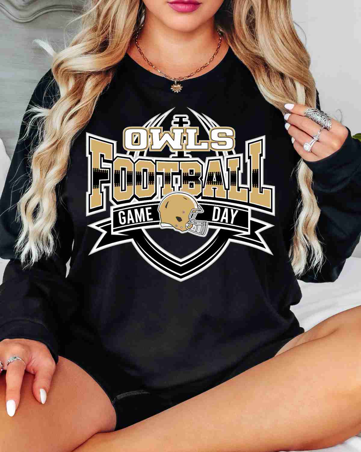 Owls Football Game Day Banner DTF Transfer