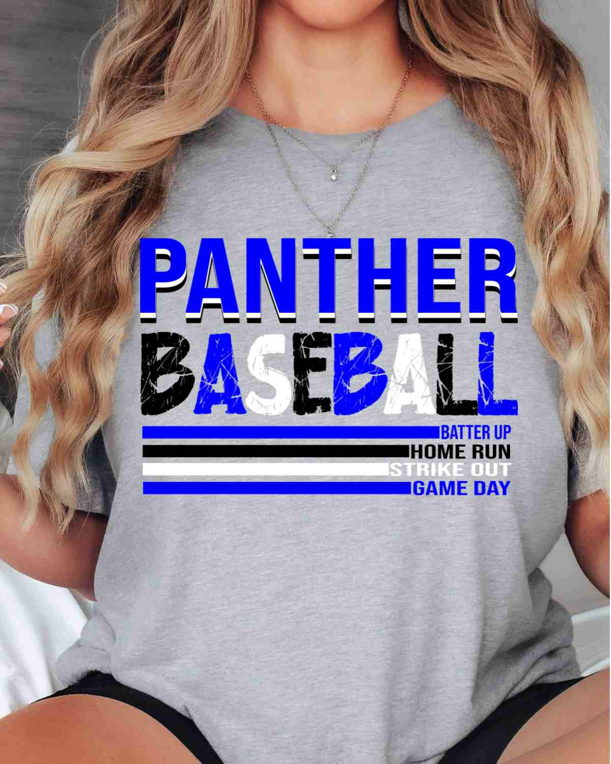 Panther Baseball Stripes DTF Transfer
