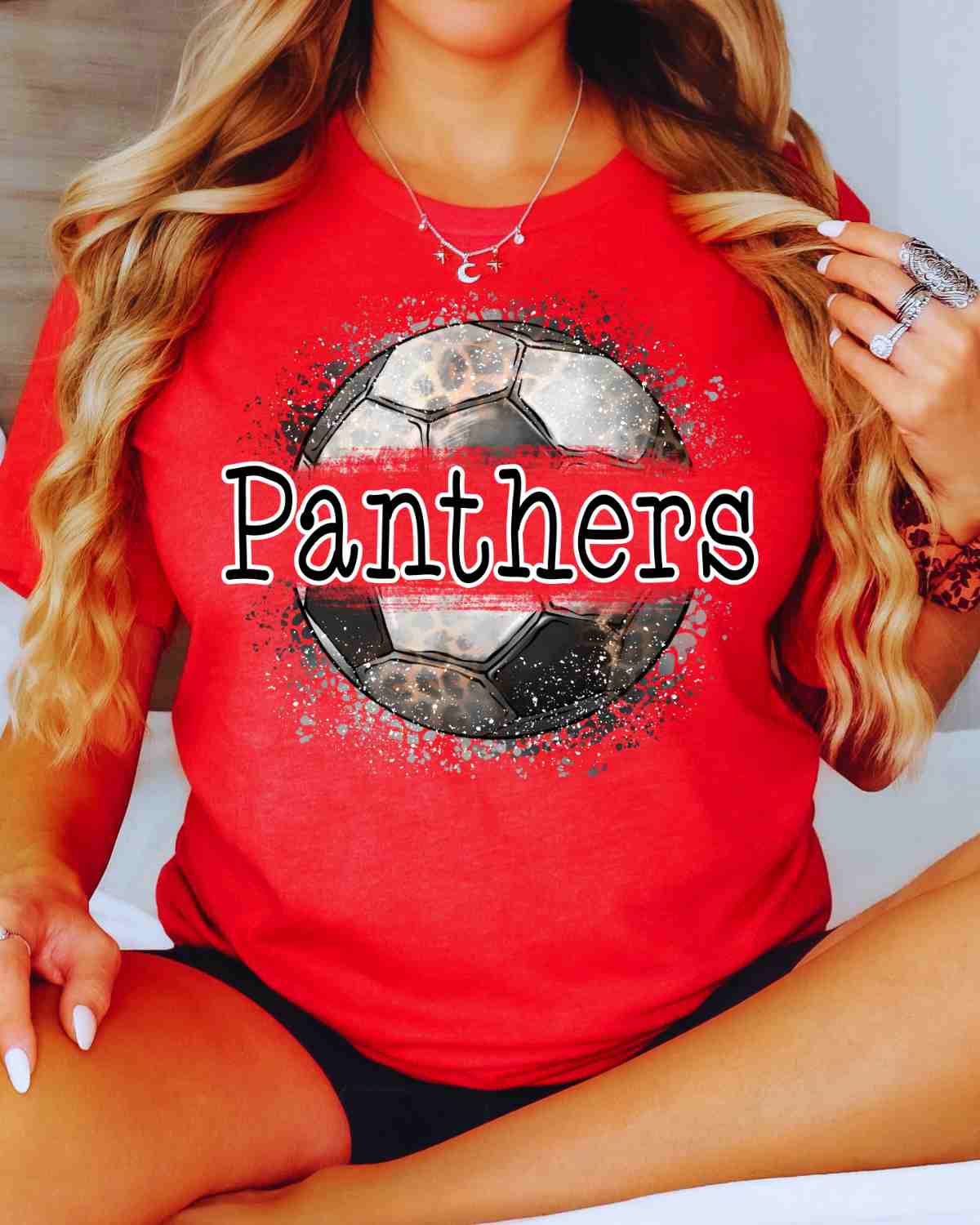 Panther Soccer Leopard Splatter DTF Transfer