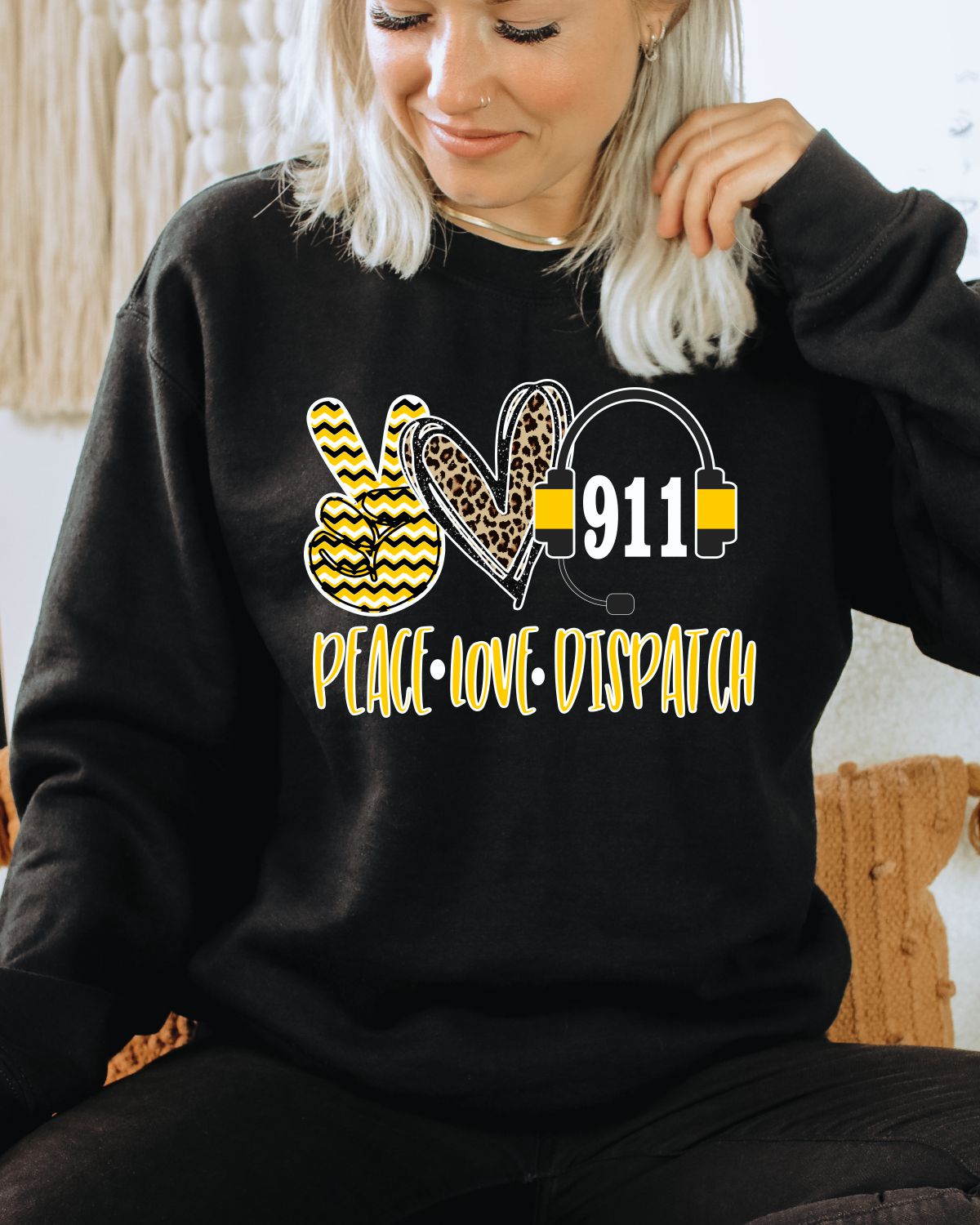 Peace Love Dispatch DTF Transfer