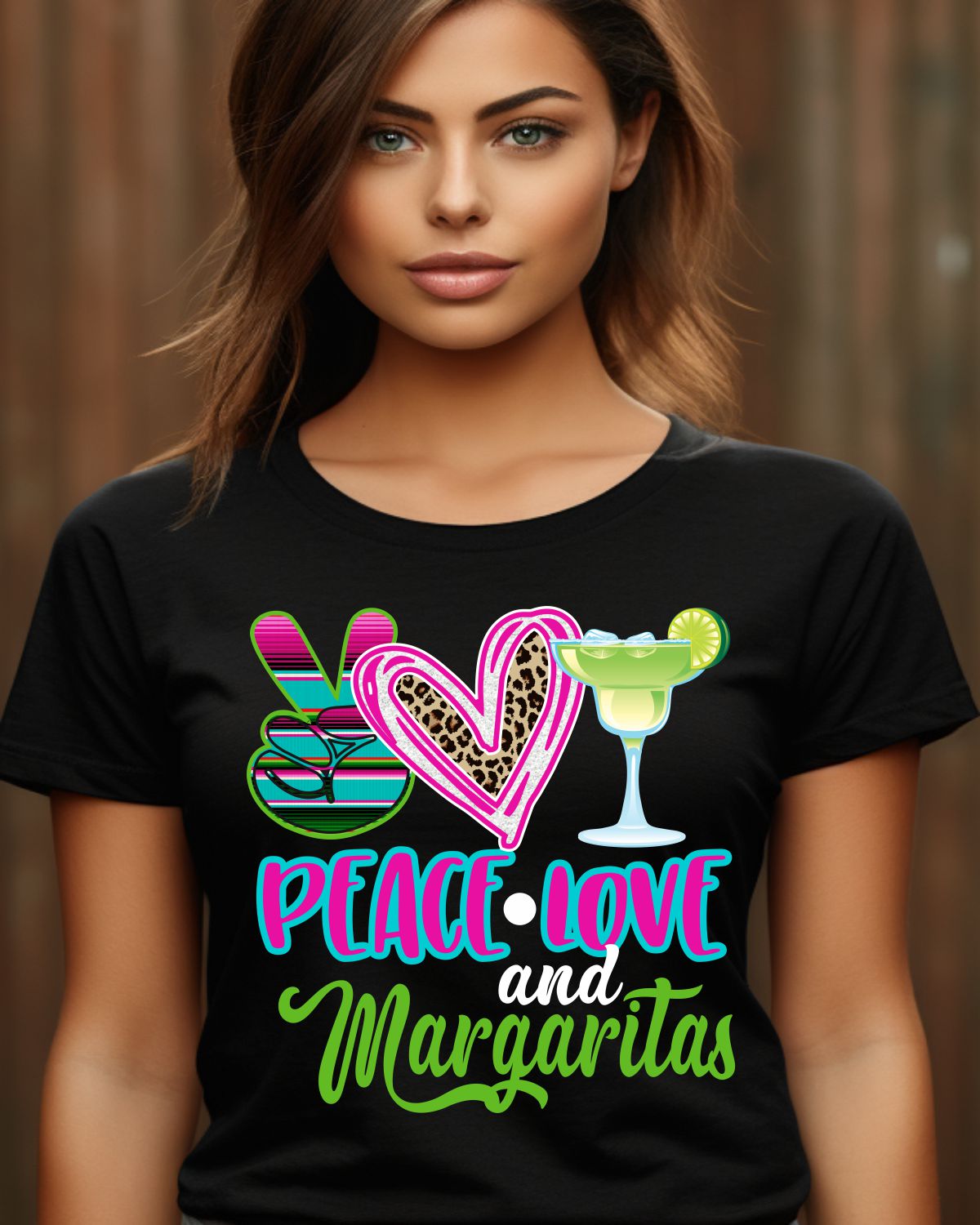 Peace Love & Margarita DTF Transfer