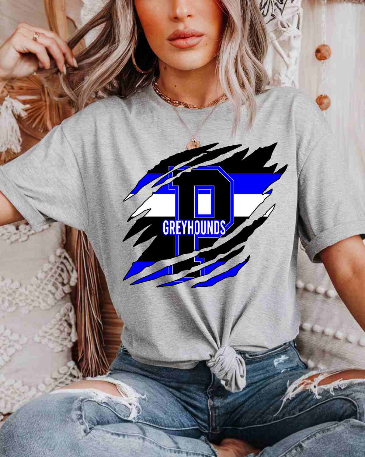 Peaster Greyhounds Swash Claw Mark DTF Transfer