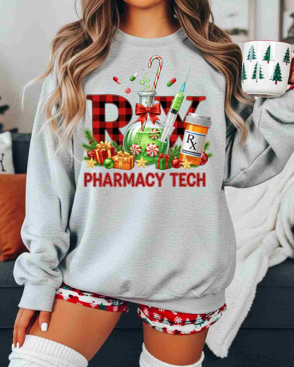 Christmas Pharmacy Tech DTF Transfer
