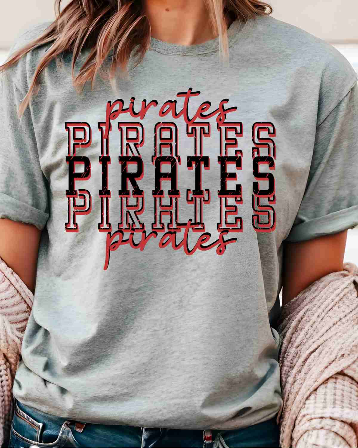 Pirates Repeating DTF Transfer