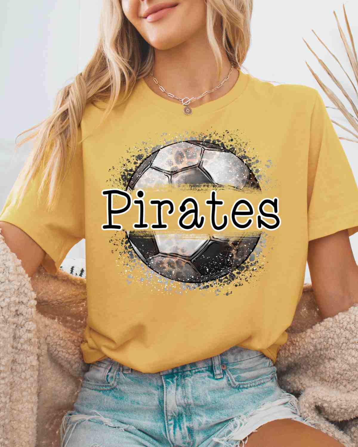 Pirates Soccer Leopard Splatter DTF Transfer