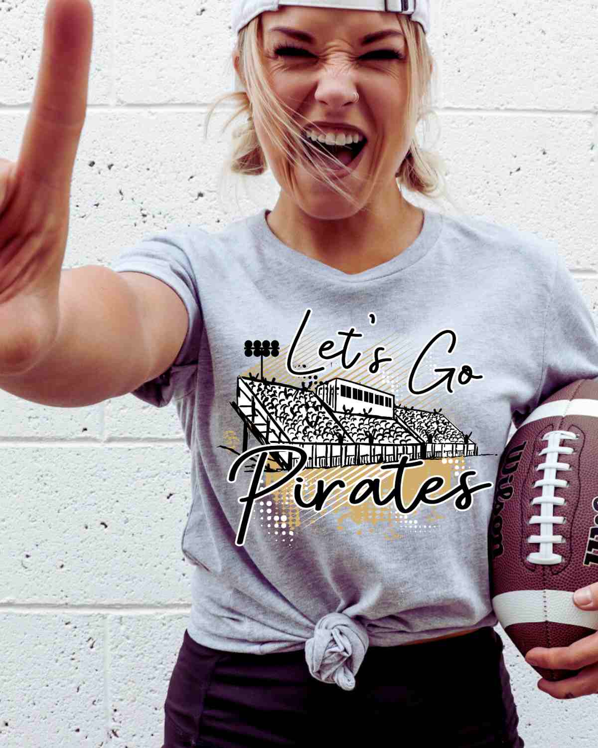 Let's Go Pirates Stadium DTF Transfer