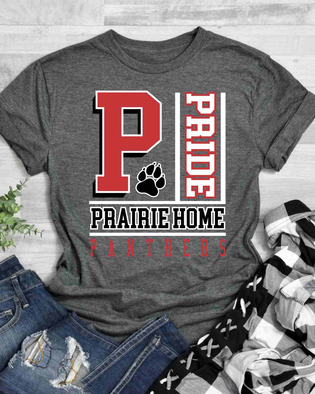Prairie Home Panthers Pride Block DTF Transfer