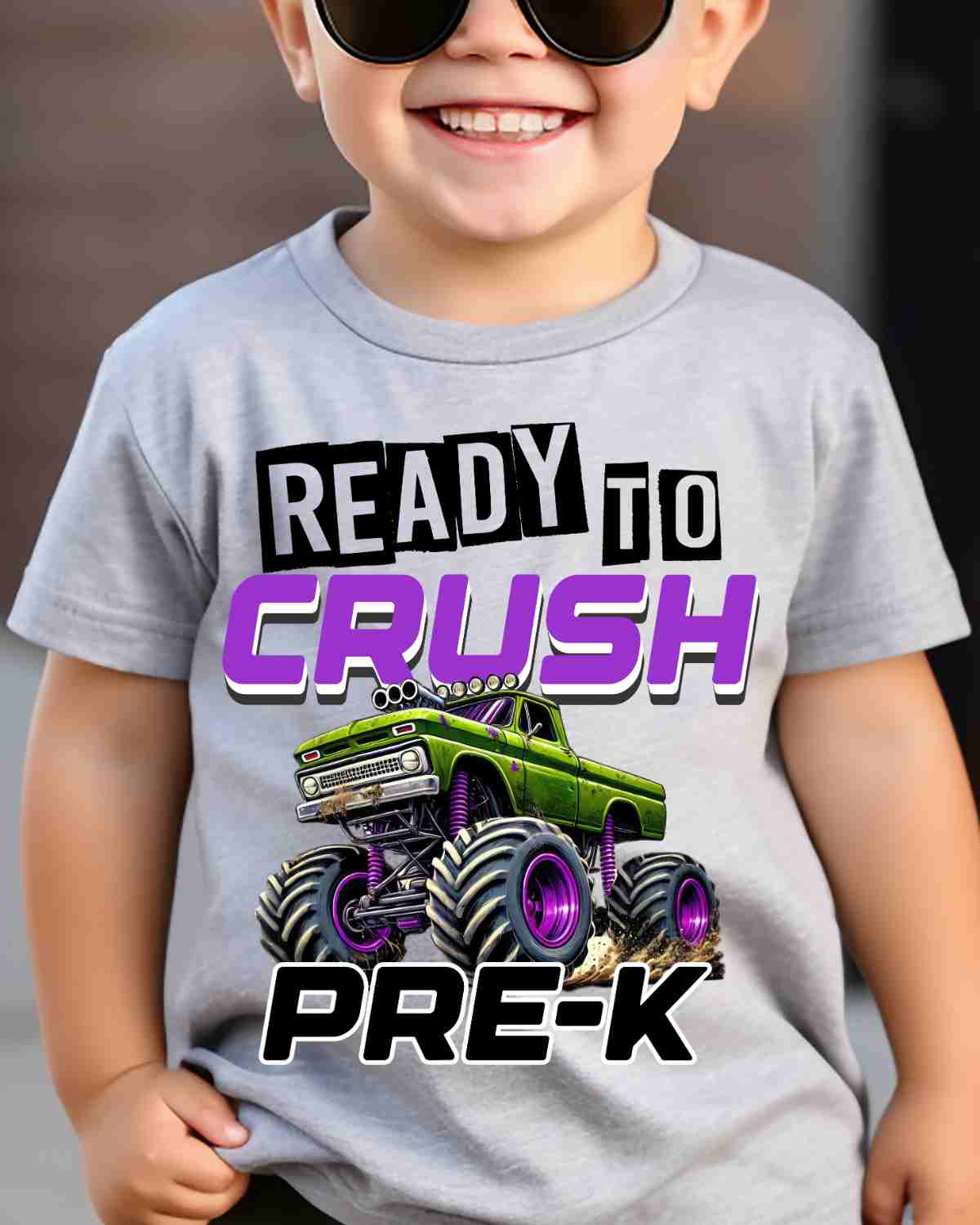 Ready to Crush Monster Truck DTF Transfer
