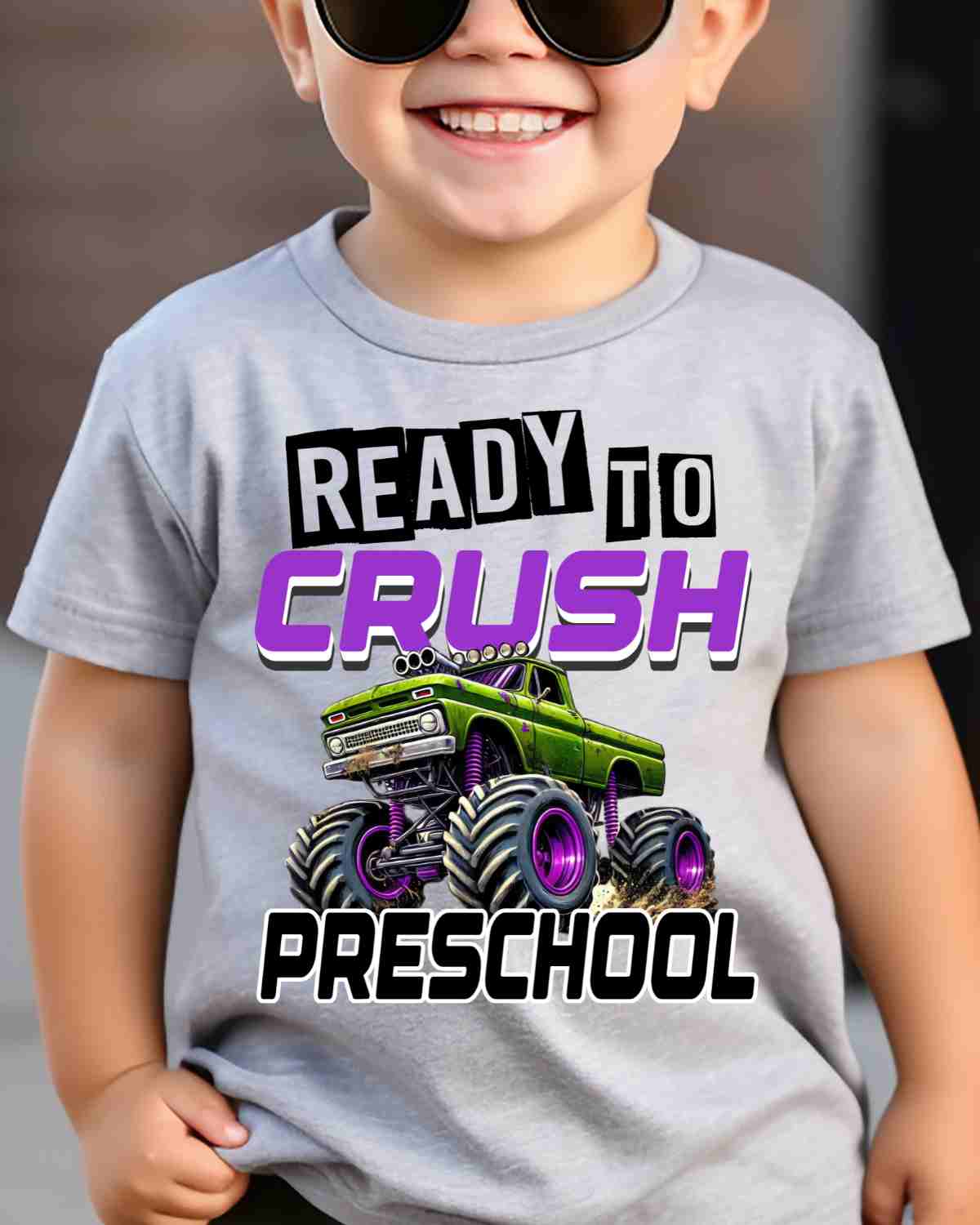 Ready to Crush Monster Truck DTF Transfer