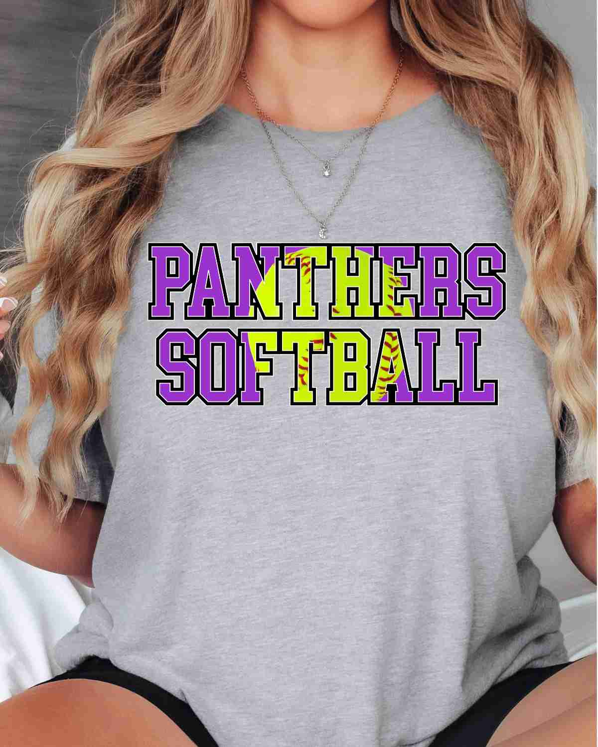 Panthers Softball Words DTF Transfer