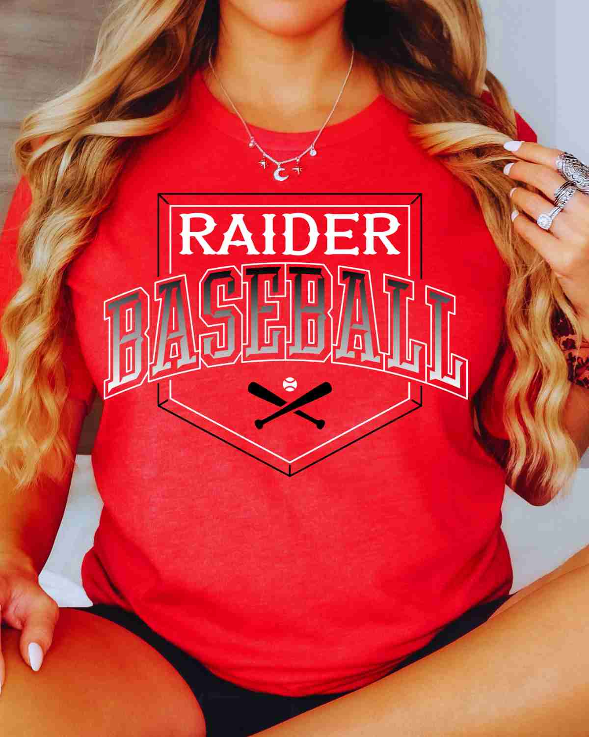 Raider Baseball Home Plate Outline DTF Transfer