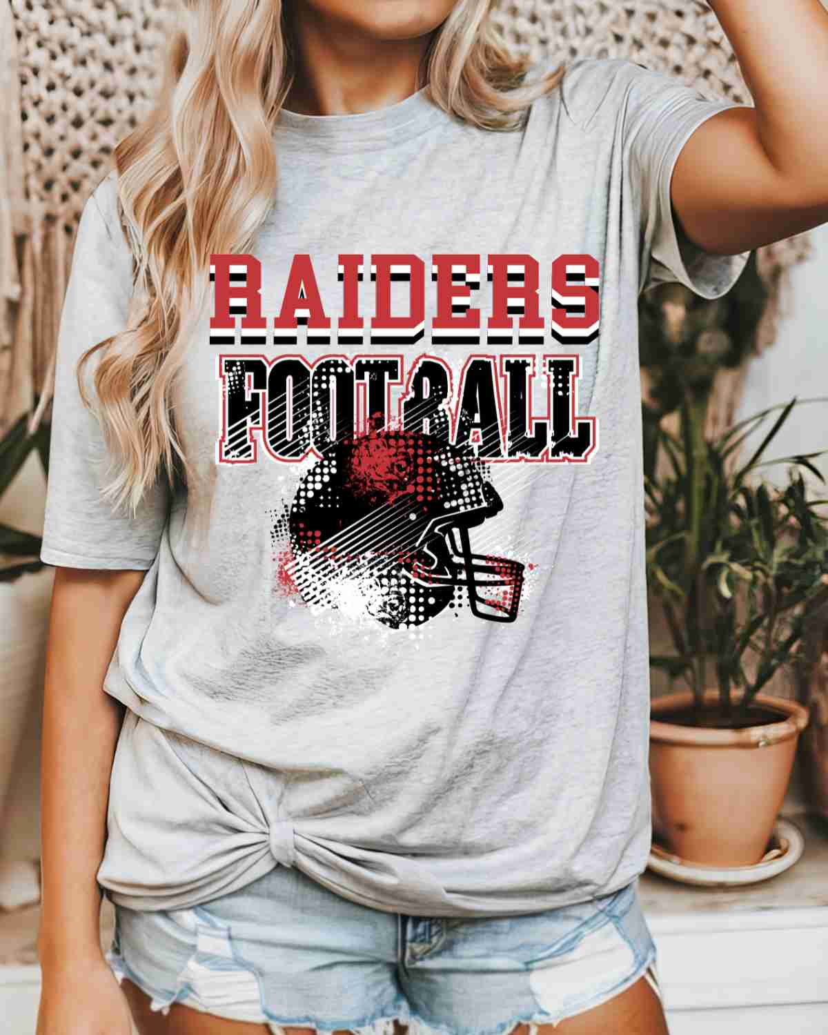 Raiders Football Helmet Grunge DTF Transfer