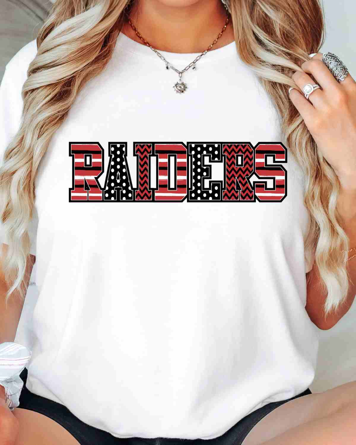 Raiders Mascot Word DTF Transfer