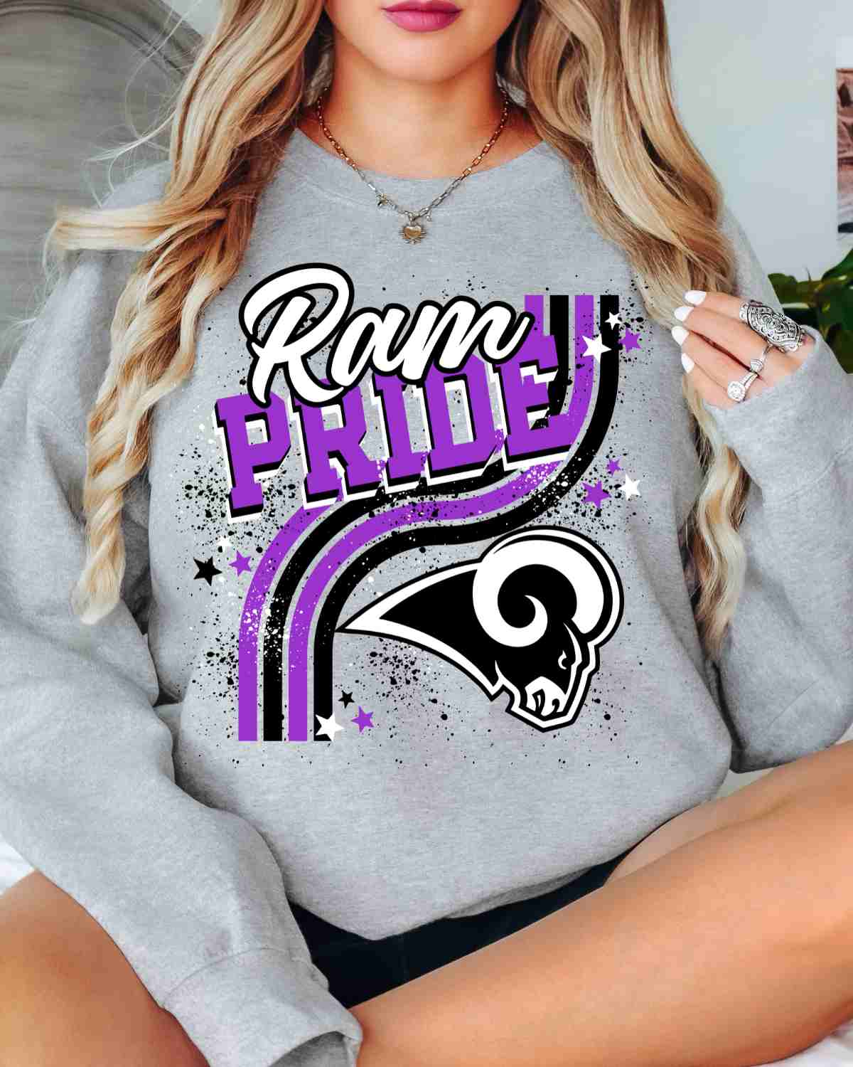 Ram Pride Wavy Stripes DTF Transfer