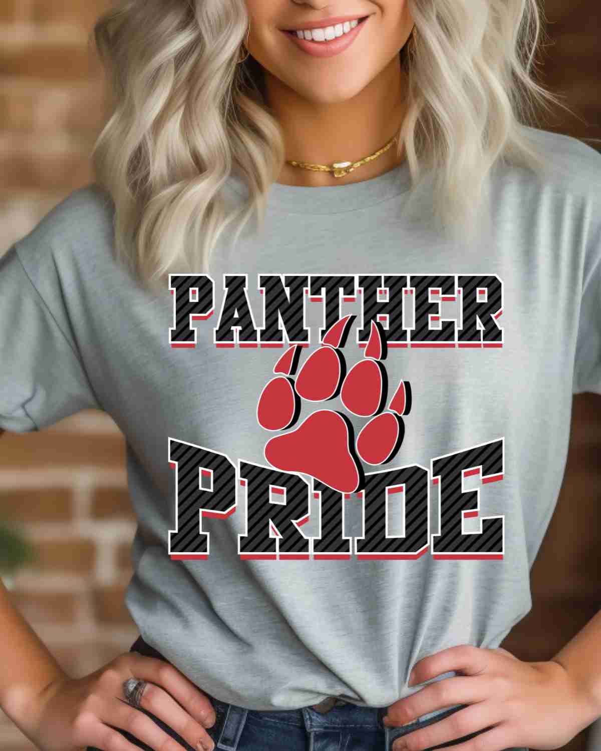 Panther Pride Paw Print DTF Transfer