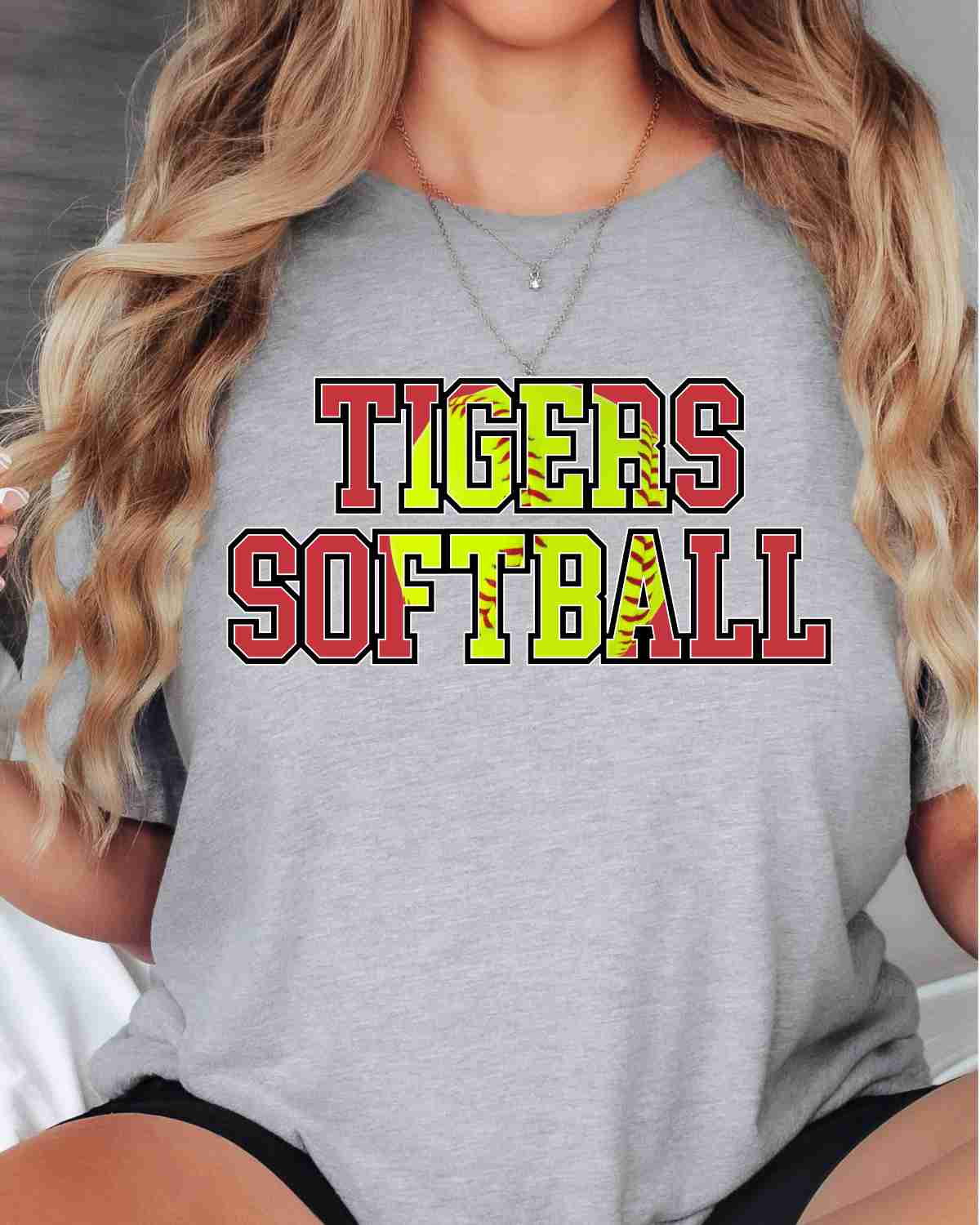 Tigers Softball Words DTF Transfer