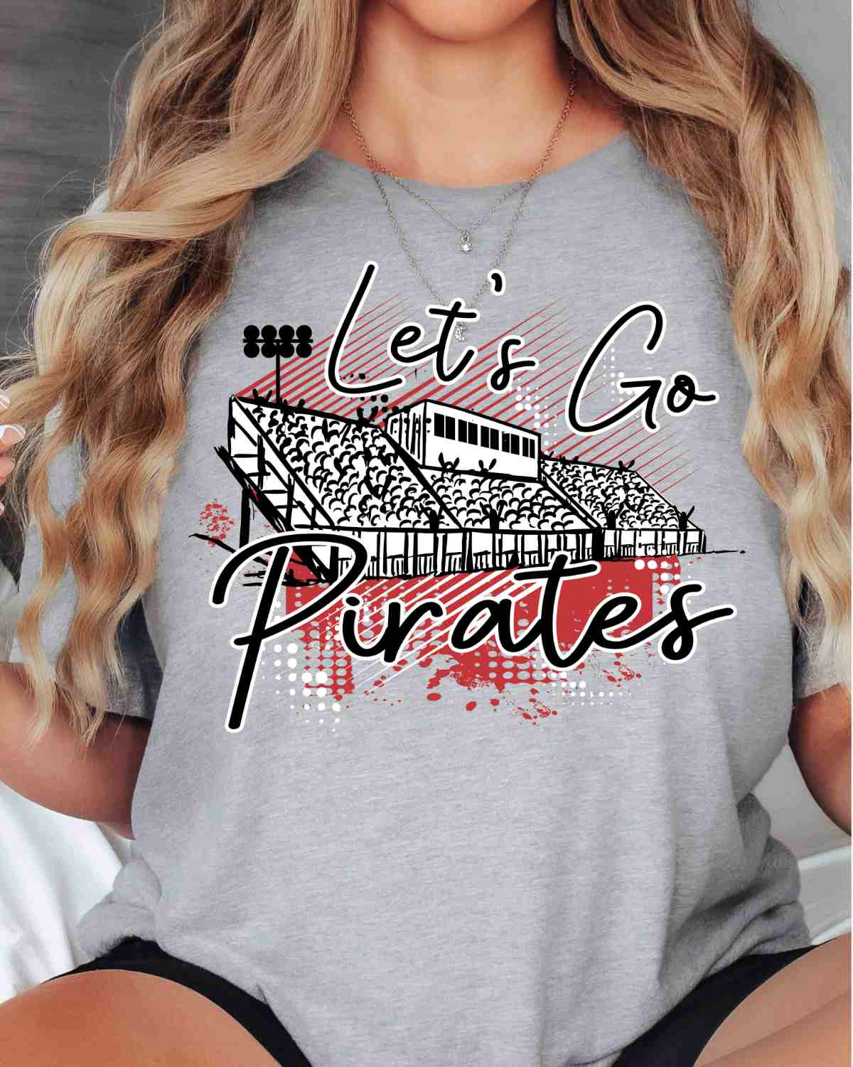 Let's Go Pirates Stadium DTF Transfer