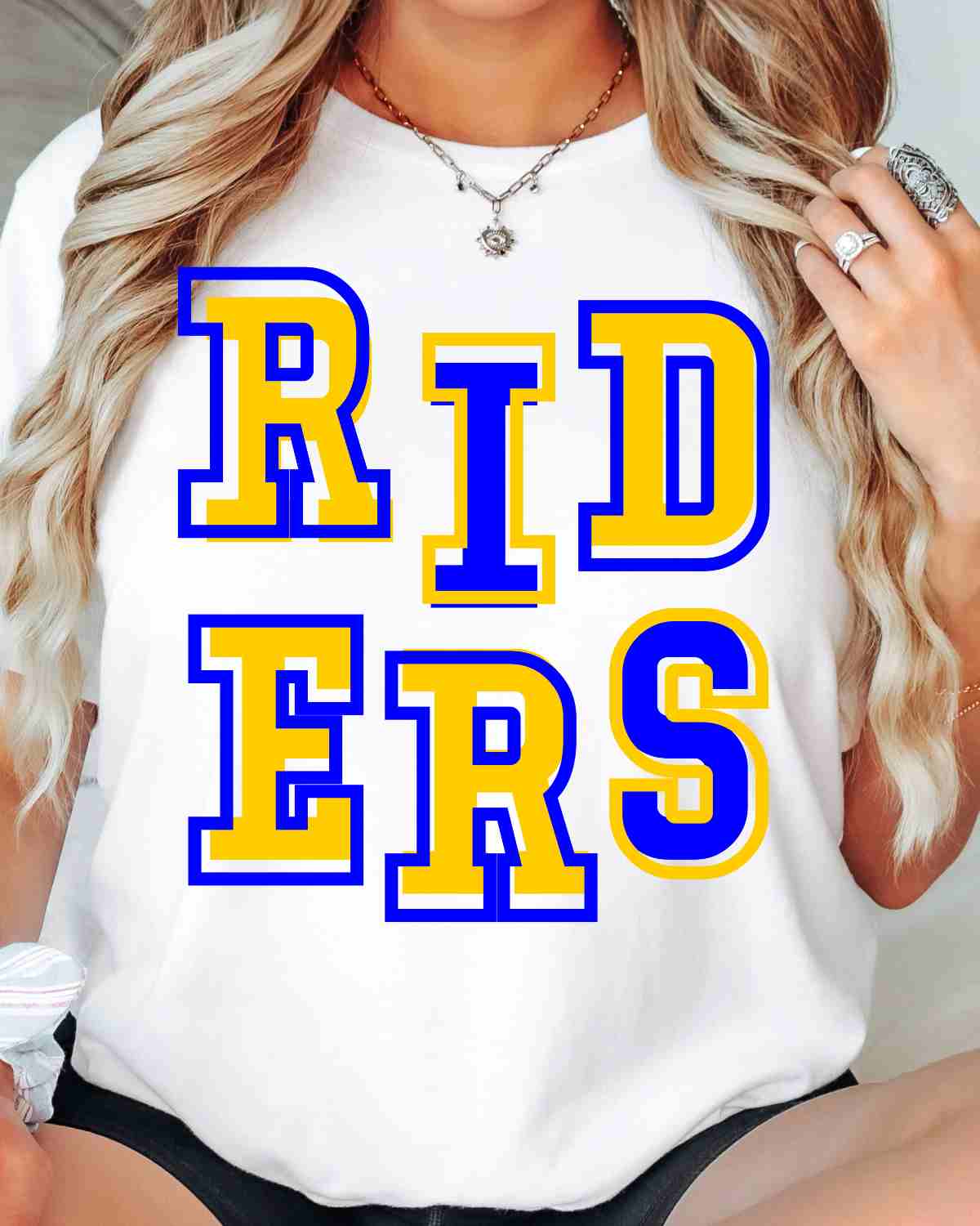 Riders Offset Letters DTF Transfer