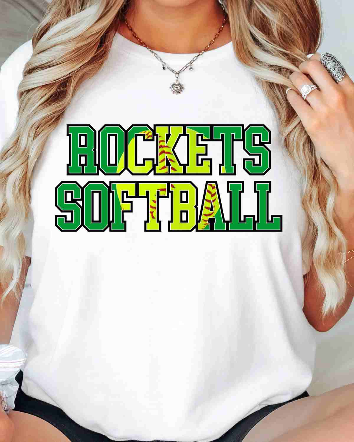Rockets Softball Words DTF Transfer
