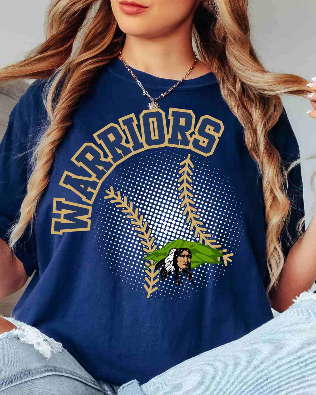 Ruidoso Warriors Baseball Halftone DTF Transfer