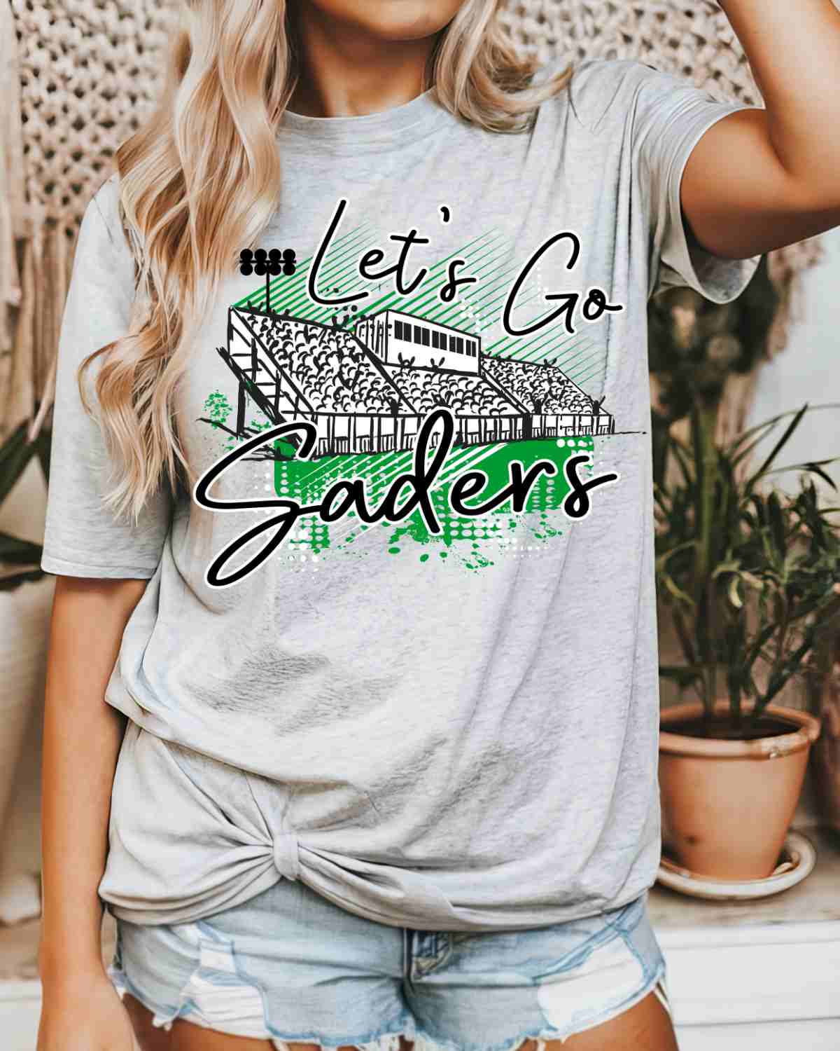 Let's Go Saders Stadium DTF Transfer