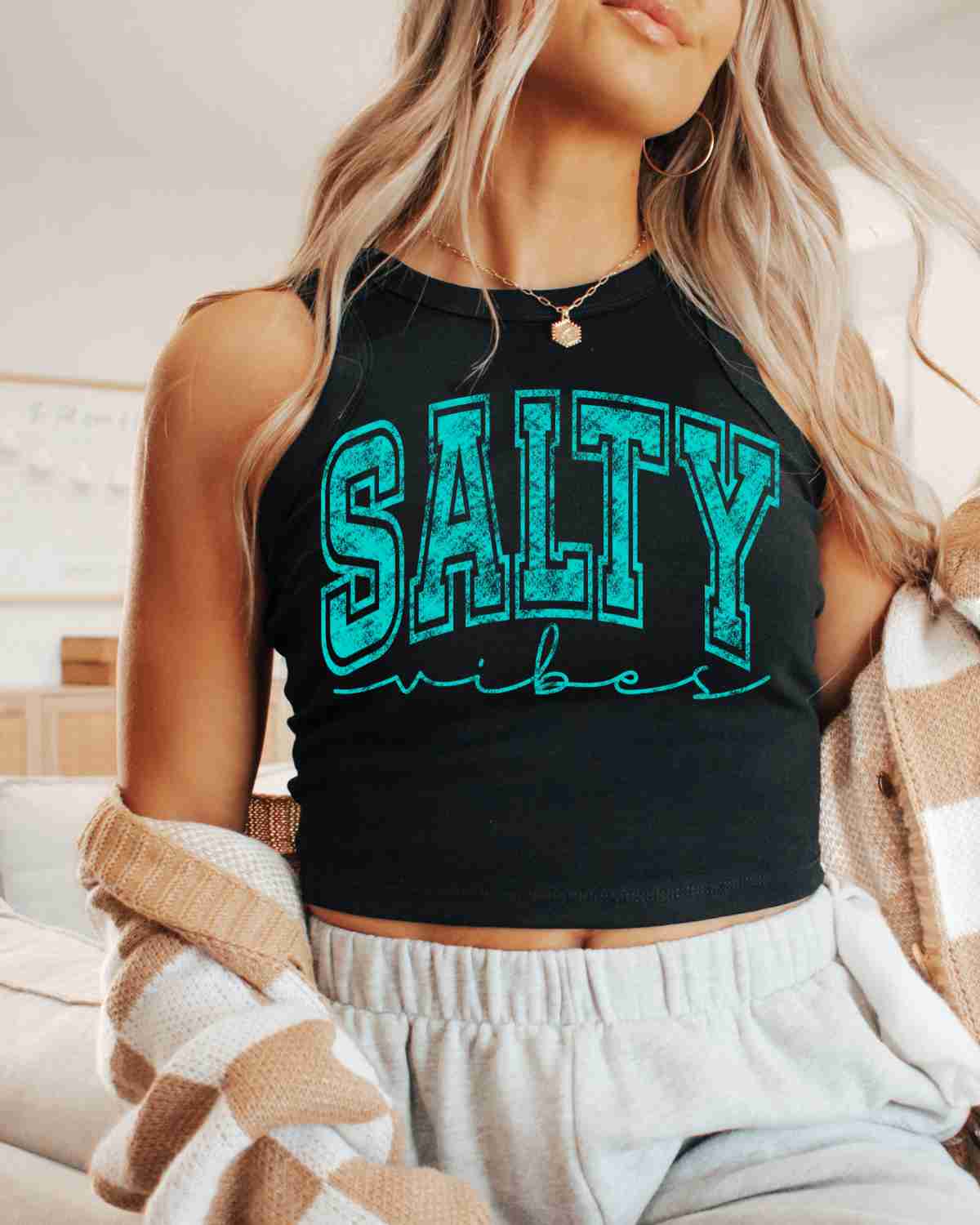 Salty Vibes Distressed DTF Transfer