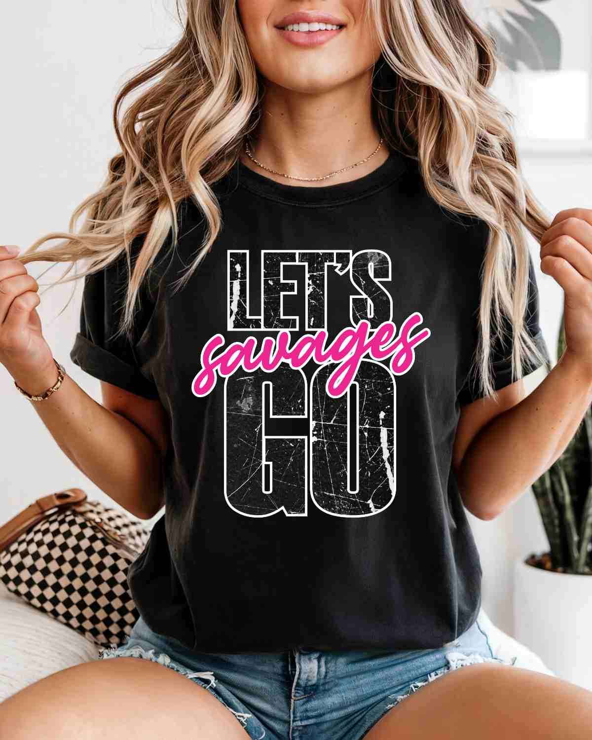 Let's Go Savages DTF Transfer