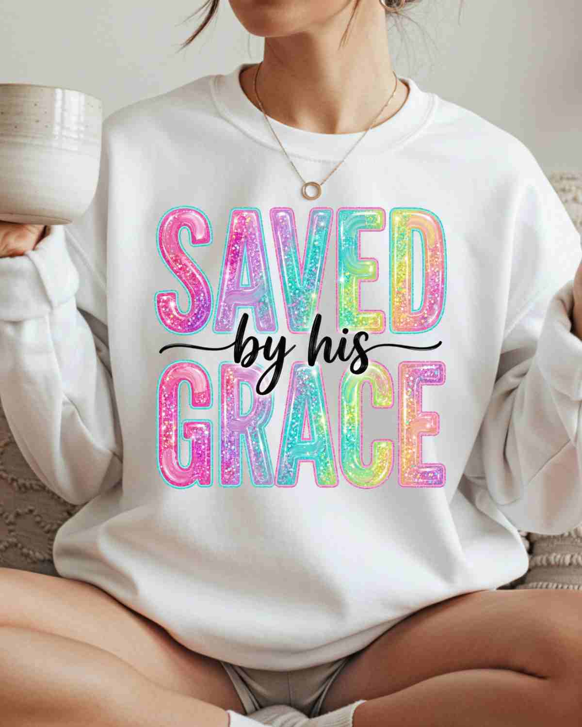 Saved by His Grace DTF Transfer