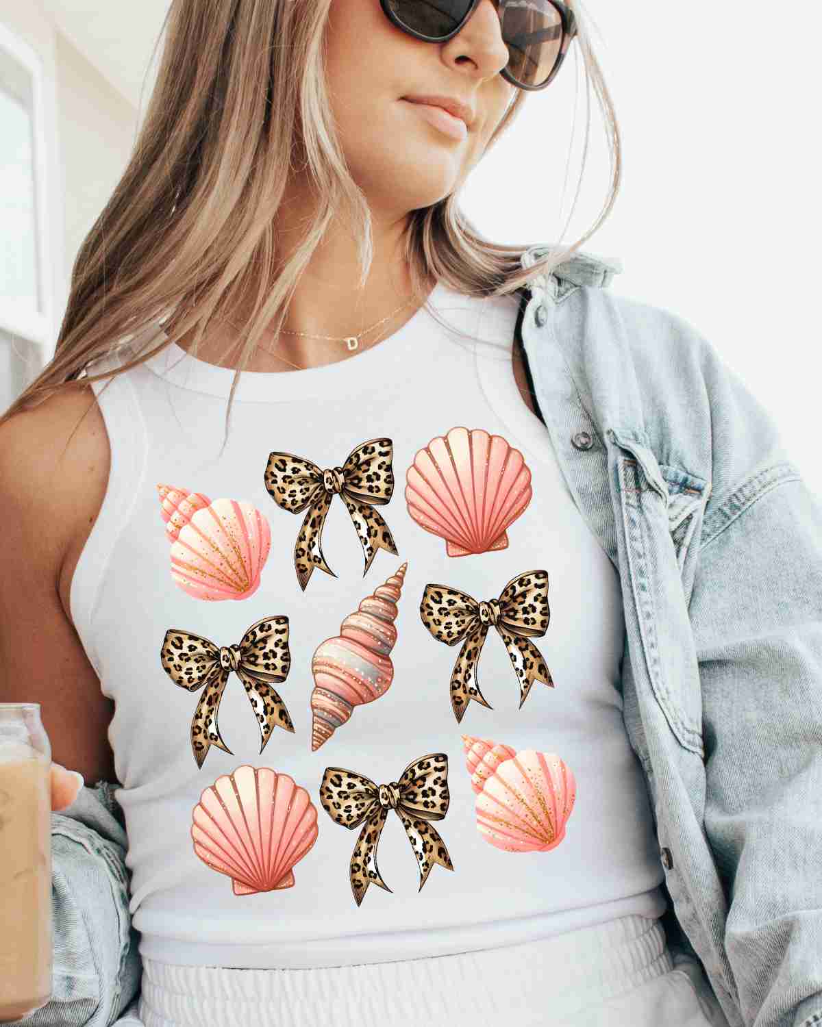 Seashells Coquette Bows DTF Transfer