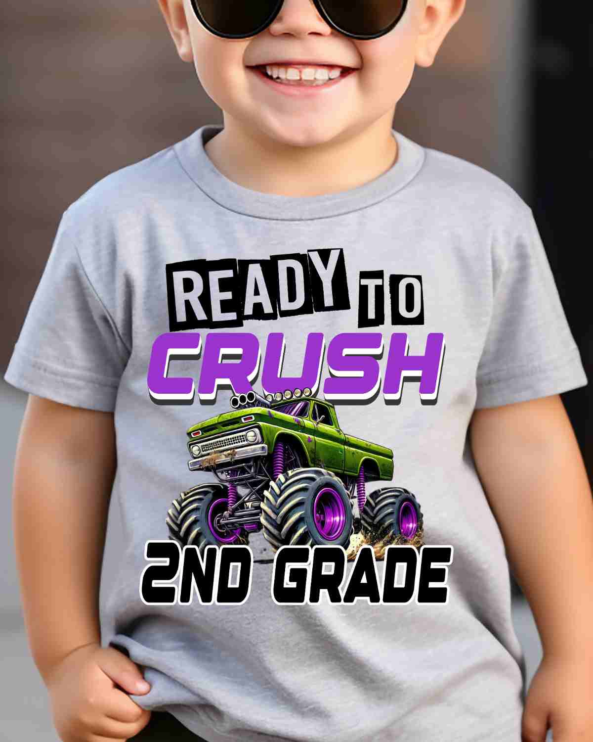 Ready to Crush Monster Truck DTF Transfer