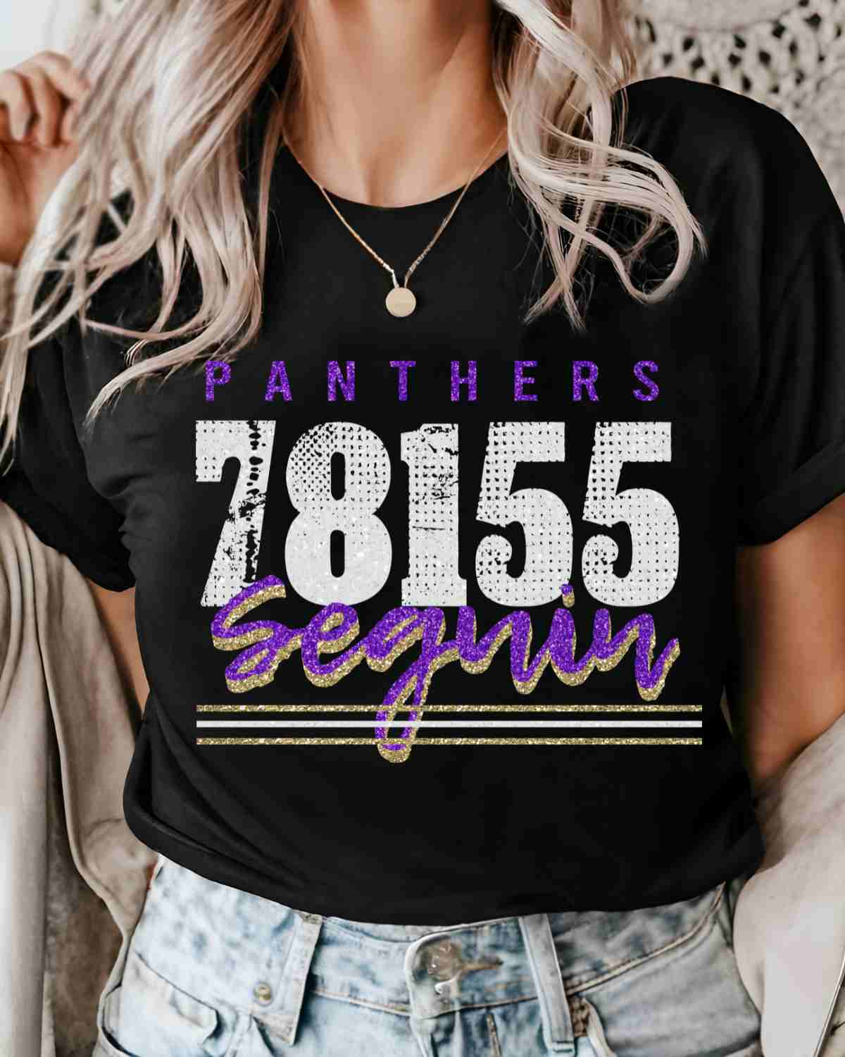 Seguin Panthers 78155 DTF Transfer