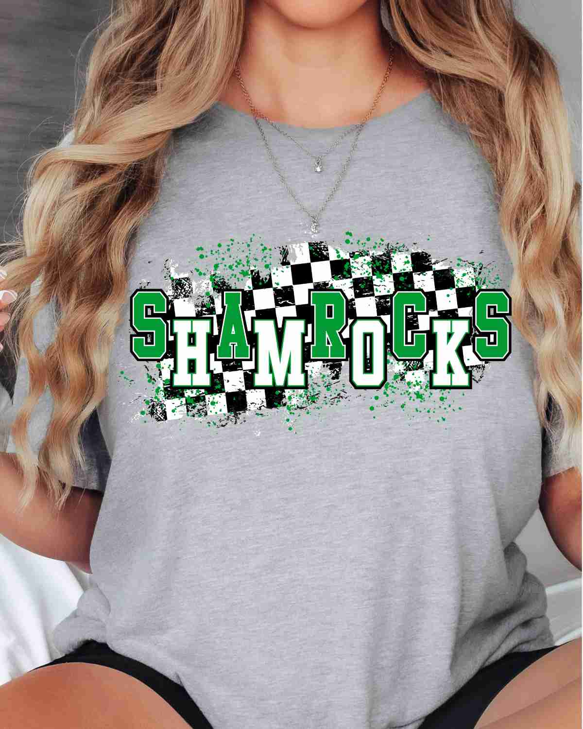 Shamrocks Checkered Swash DTF Transfer