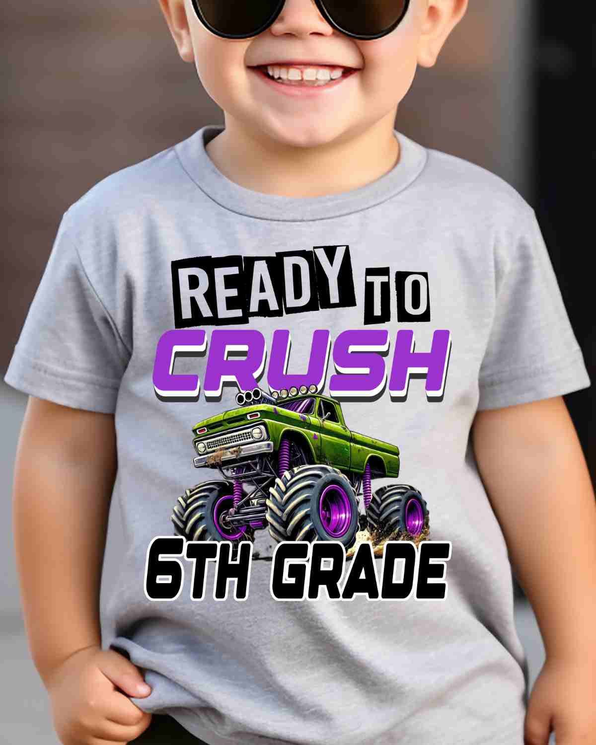 Ready to Crush Monster Truck DTF Transfer