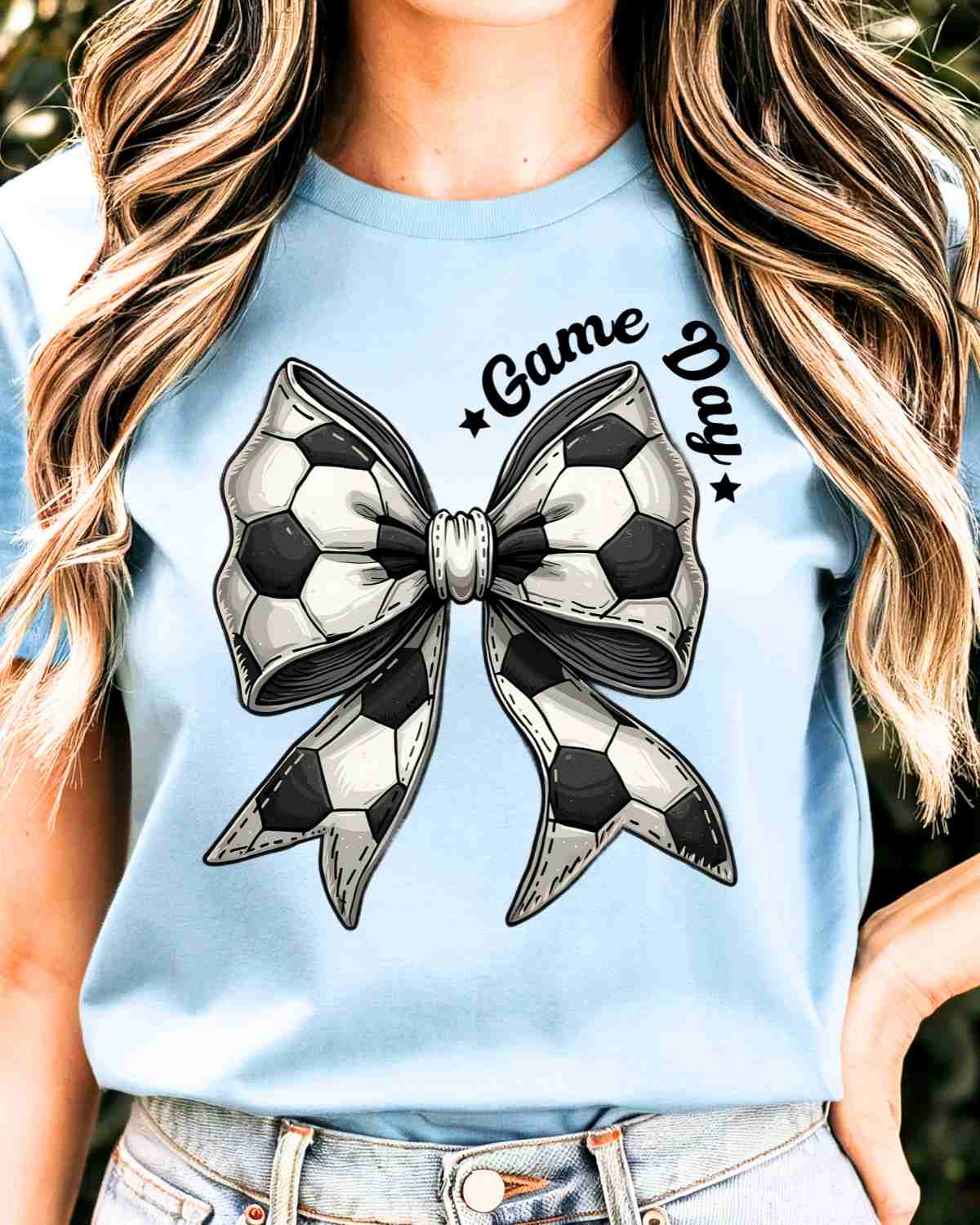 Game Day Soccer Bow DTF Transfer