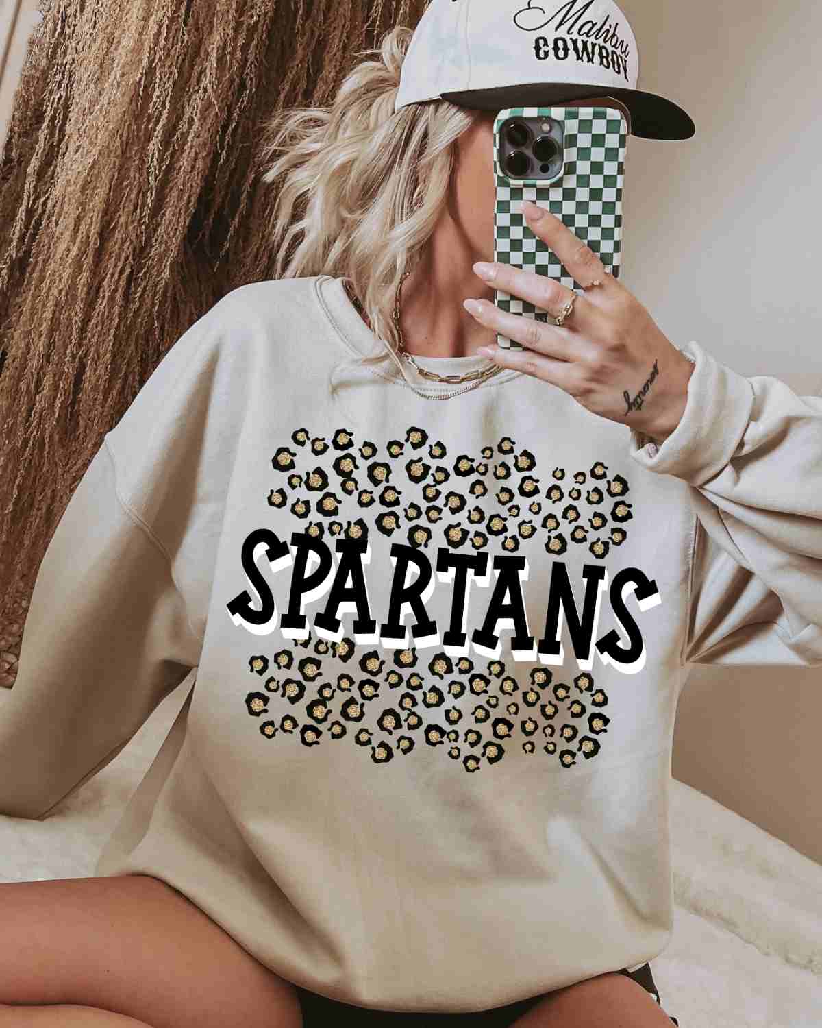 Spartans Leopard Print DTF Transfer