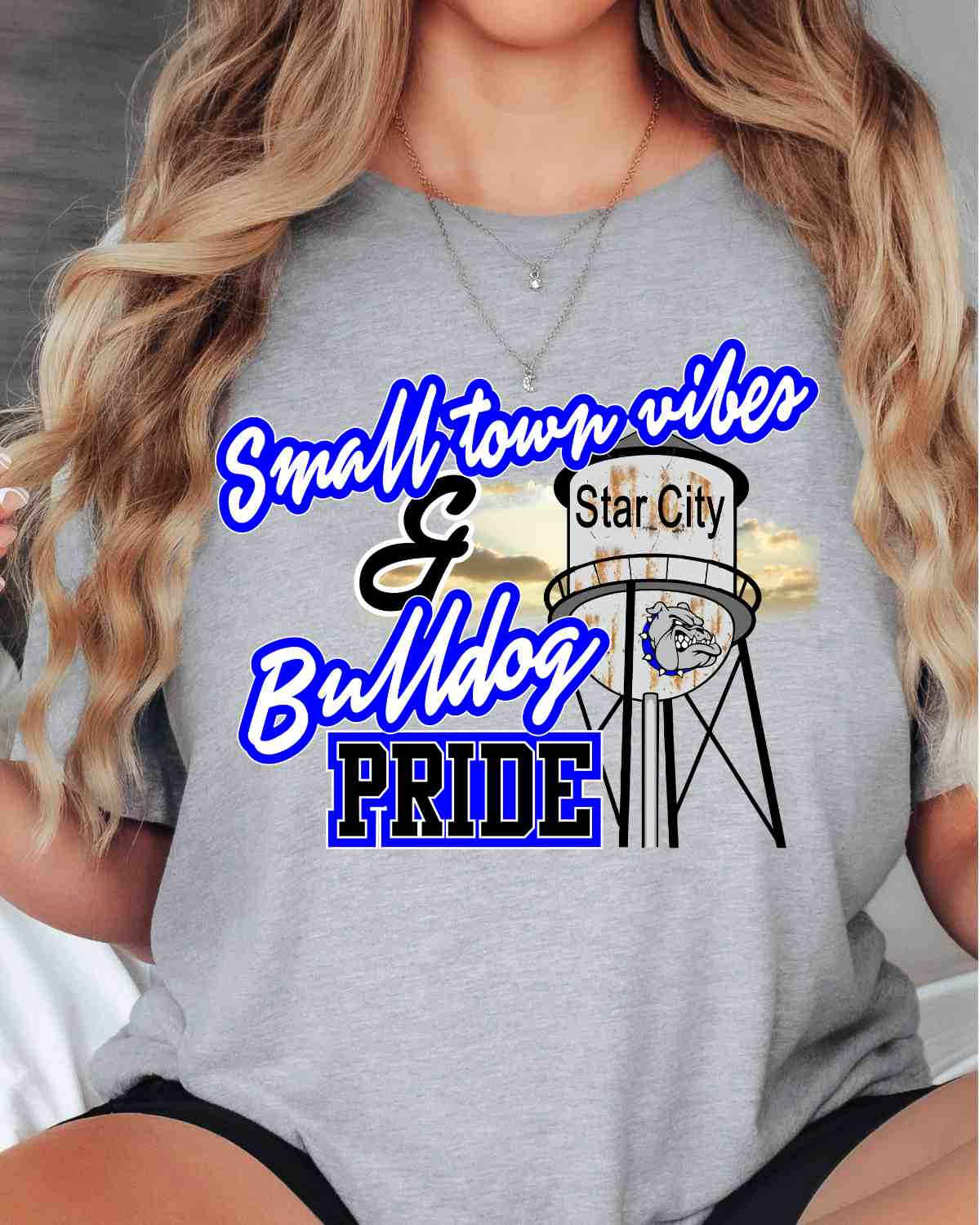 Small Town Vibes & Star City Bulldog Pride DTF Transfer