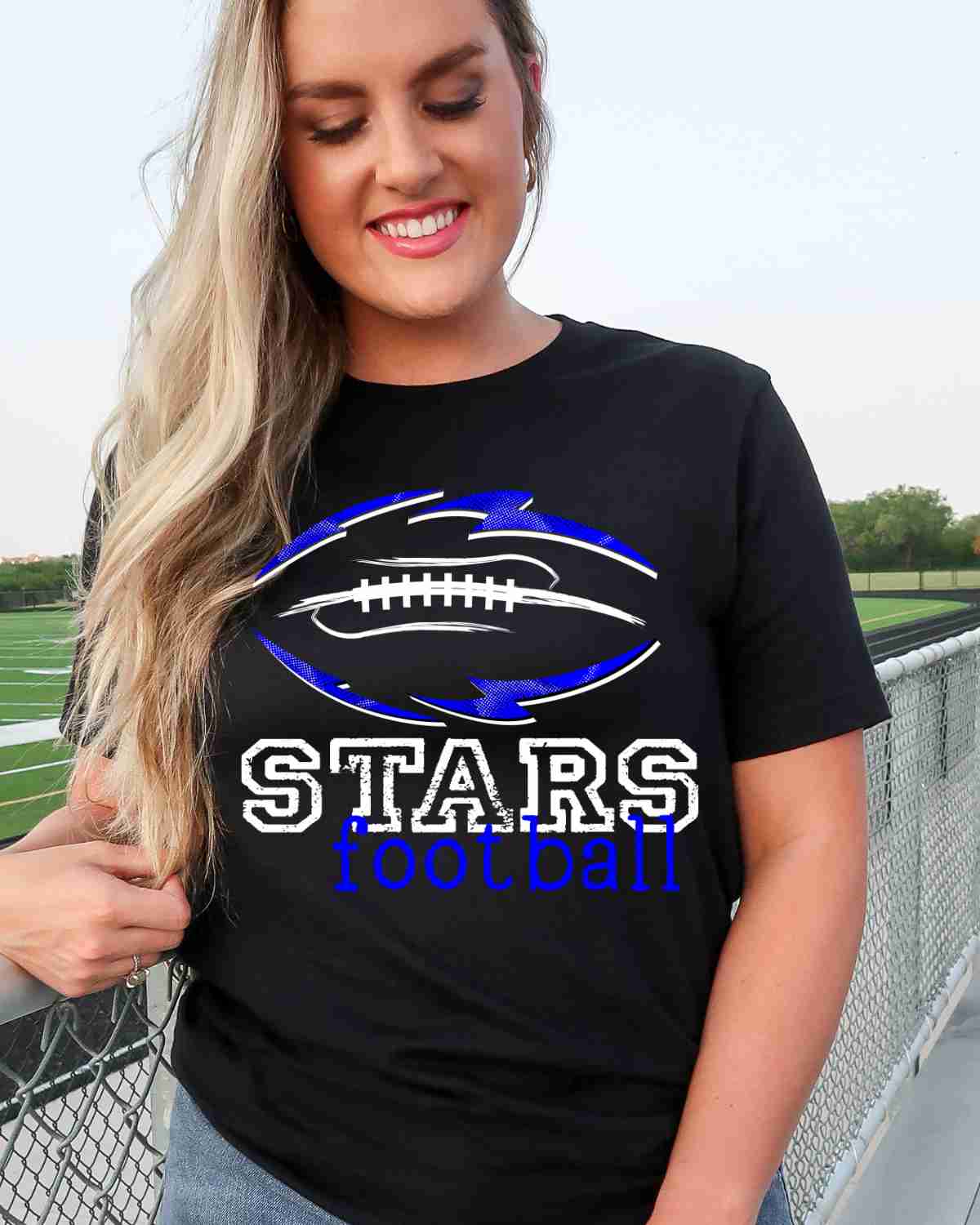 Stars Football Tribal DTF Transfer