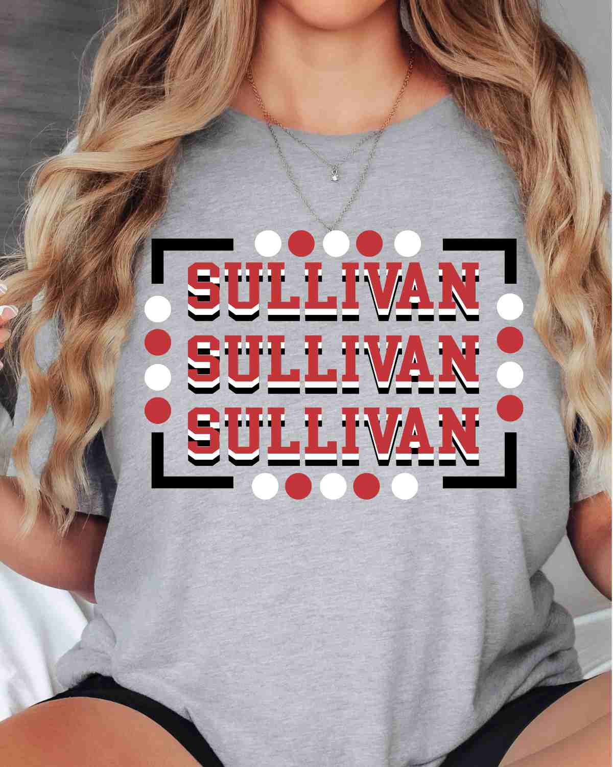 Sullivan Rectangle with Dots DTF Transfer