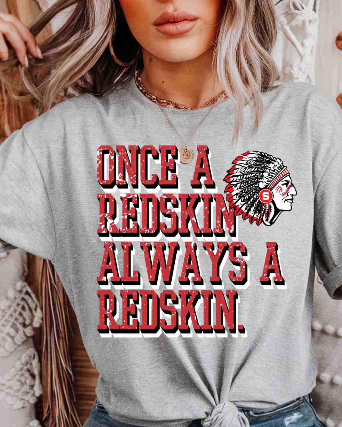 Once a Sullivan Redskin Always a Redskin DTF Transfer