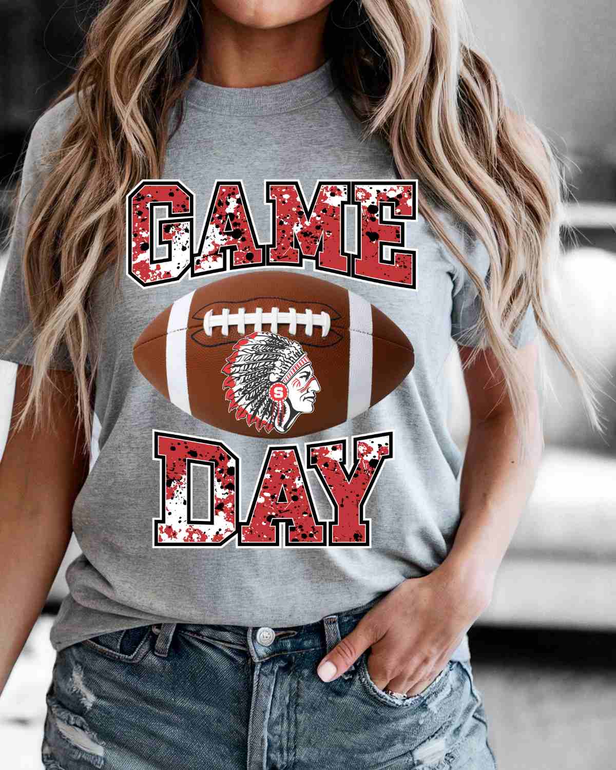Game Day Football Sullivan Redskins DTF Transfer