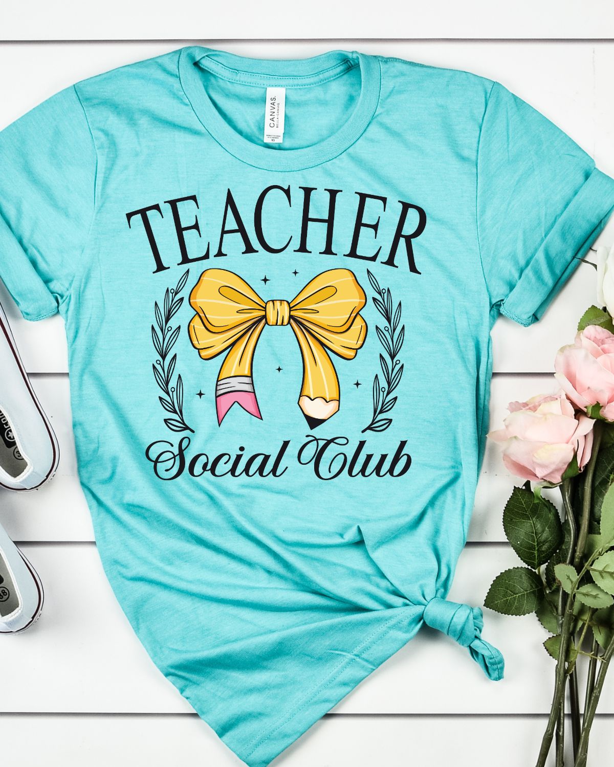 Teacher Bow Social Club DTF Transfer